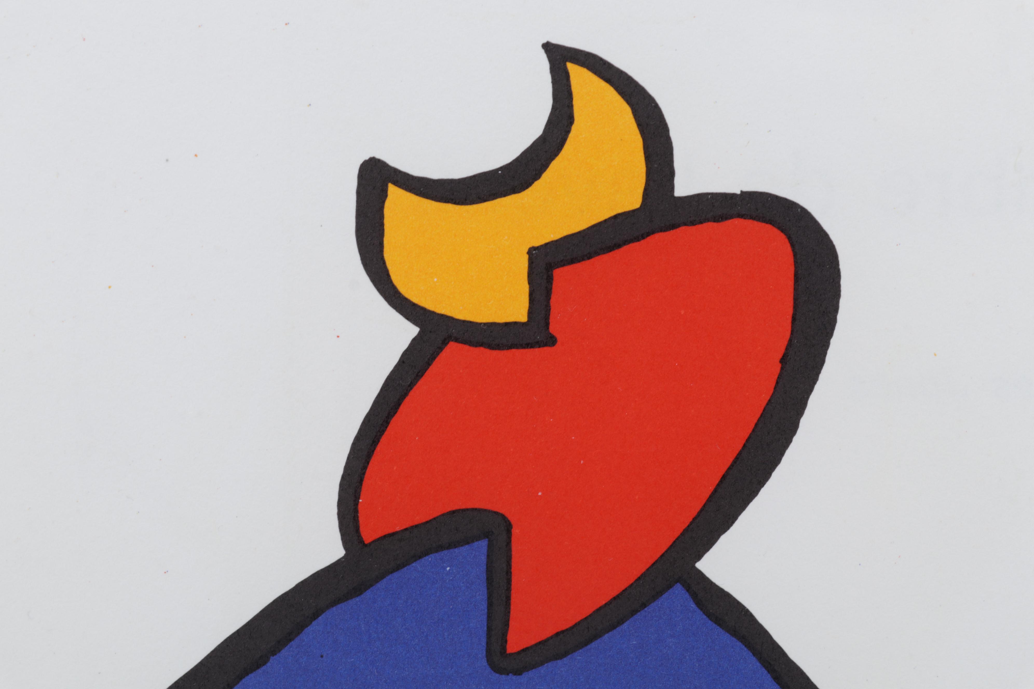 Alexander Calder Color Lithograph for "Derrière le Miroir," 1963