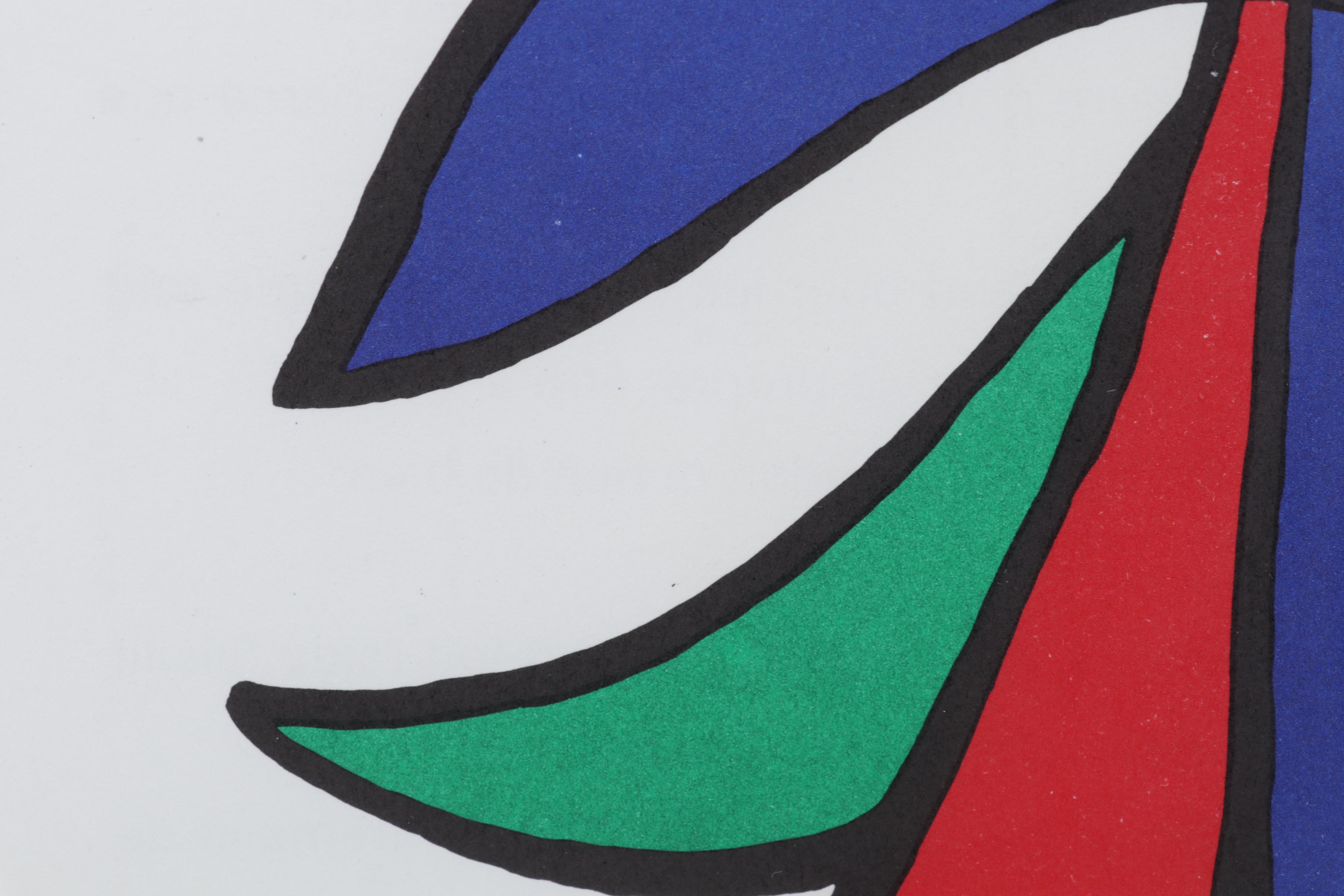 Alexander Calder Color Lithograph for "Derrière le Miroir," 1963