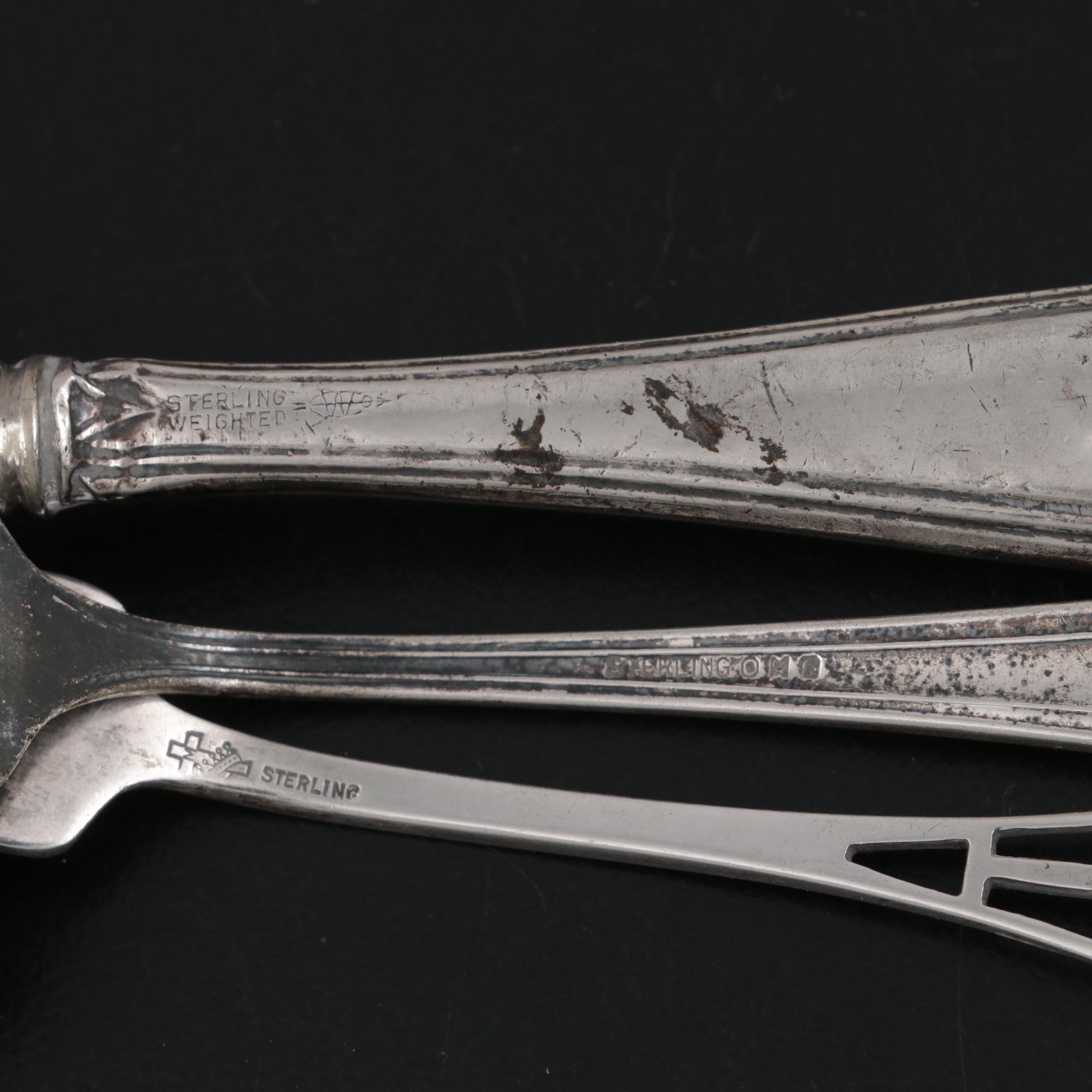 American Sterling Silver Utensils with La Mignonne Opera Glasses and More