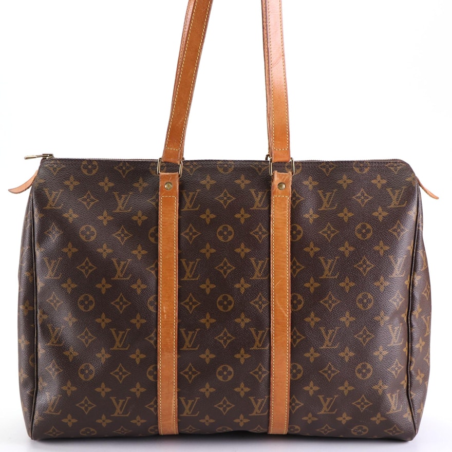 Louis Vuitton Sac Flanerie 45 Bag in Monogram Canvas and Vachetta Leather