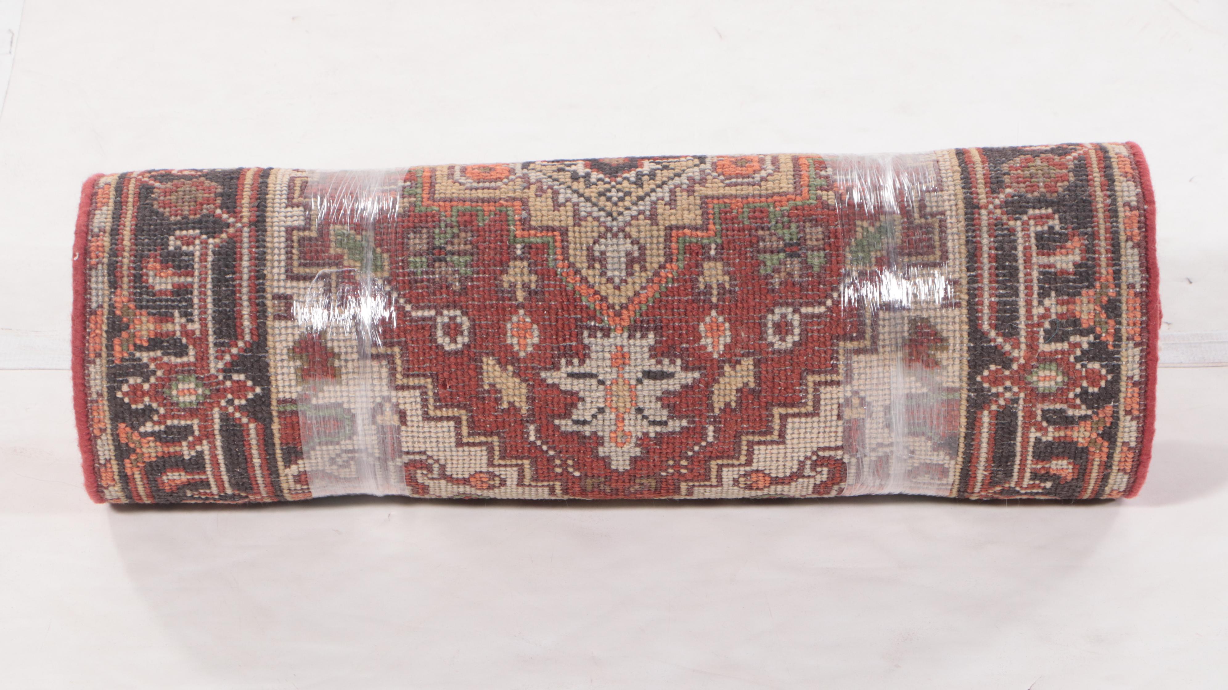 2'5 x 12' Hand-Knotted Indo-Persian Heriz Serapi Carpet Runner