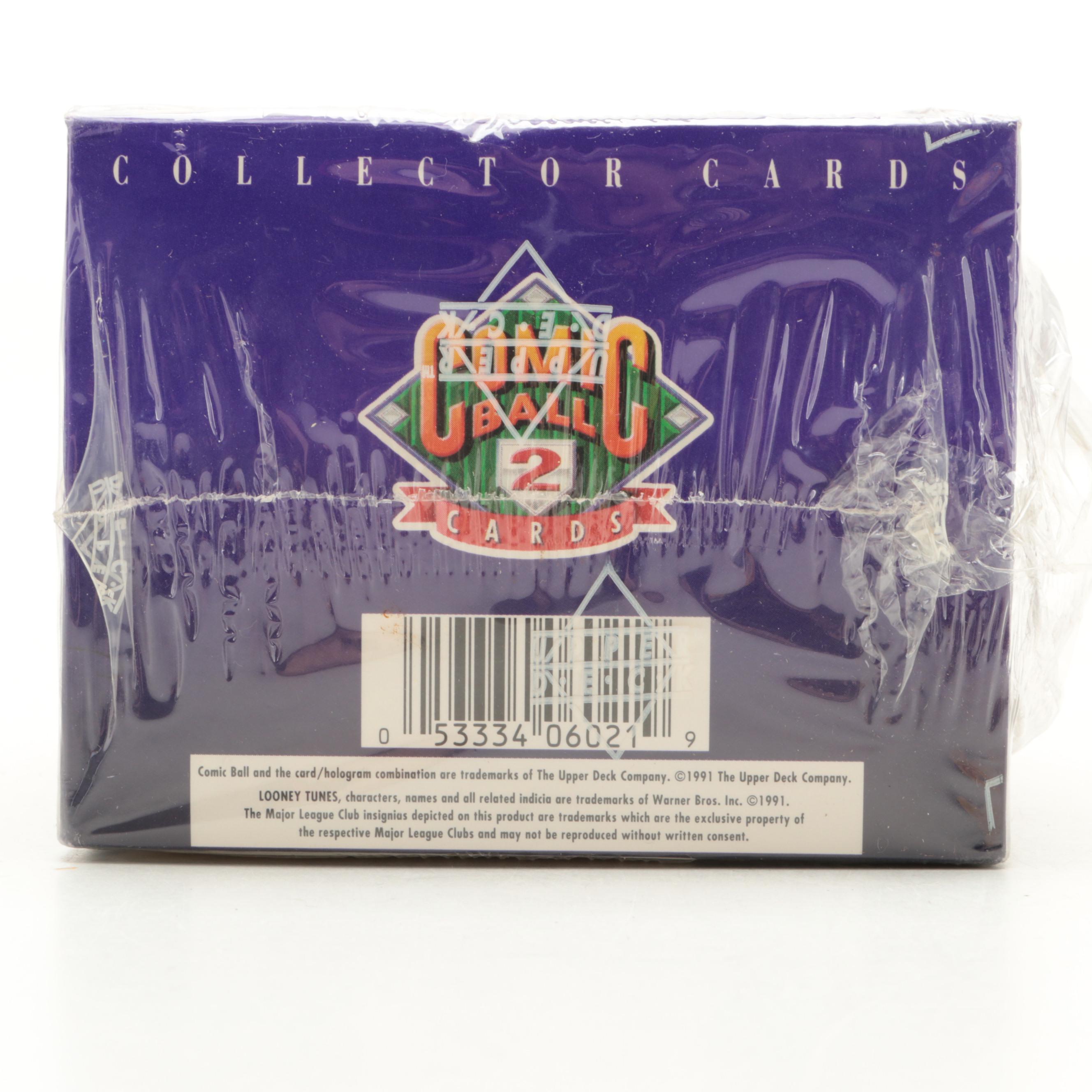 Upper Deck Comic Ball, NFL Pro Set and Other Sealed Card Boxes, 1990s