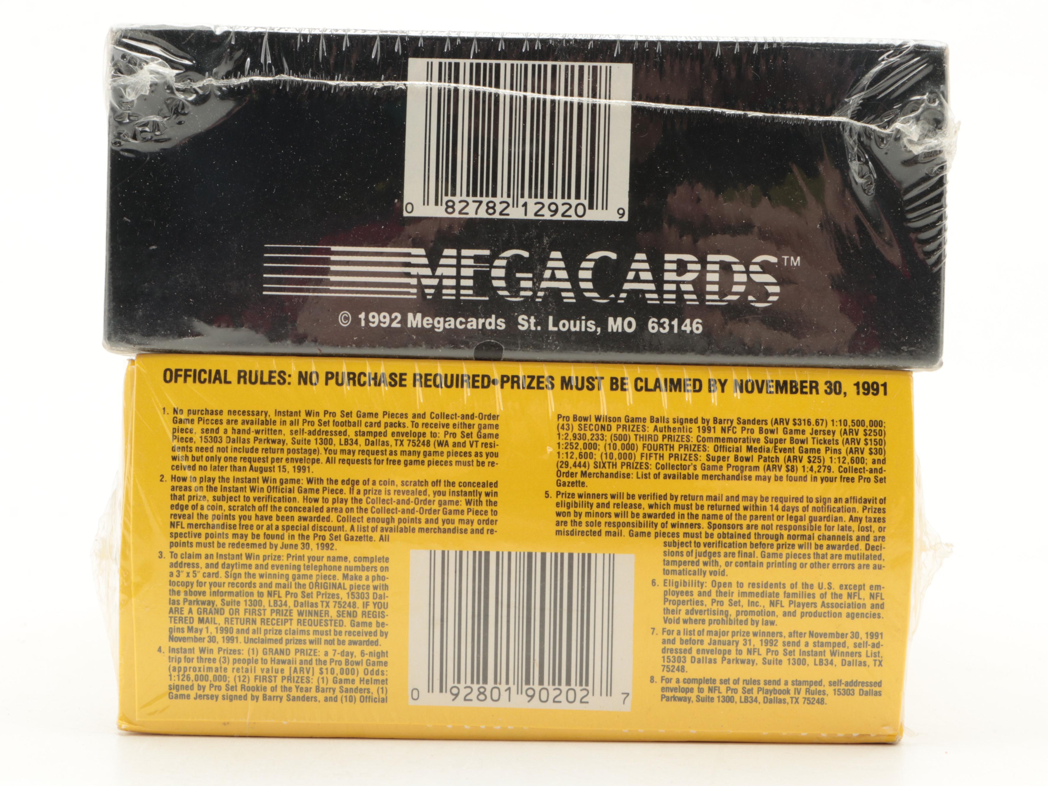 Upper Deck Comic Ball, NFL Pro Set and Other Sealed Card Boxes, 1990s