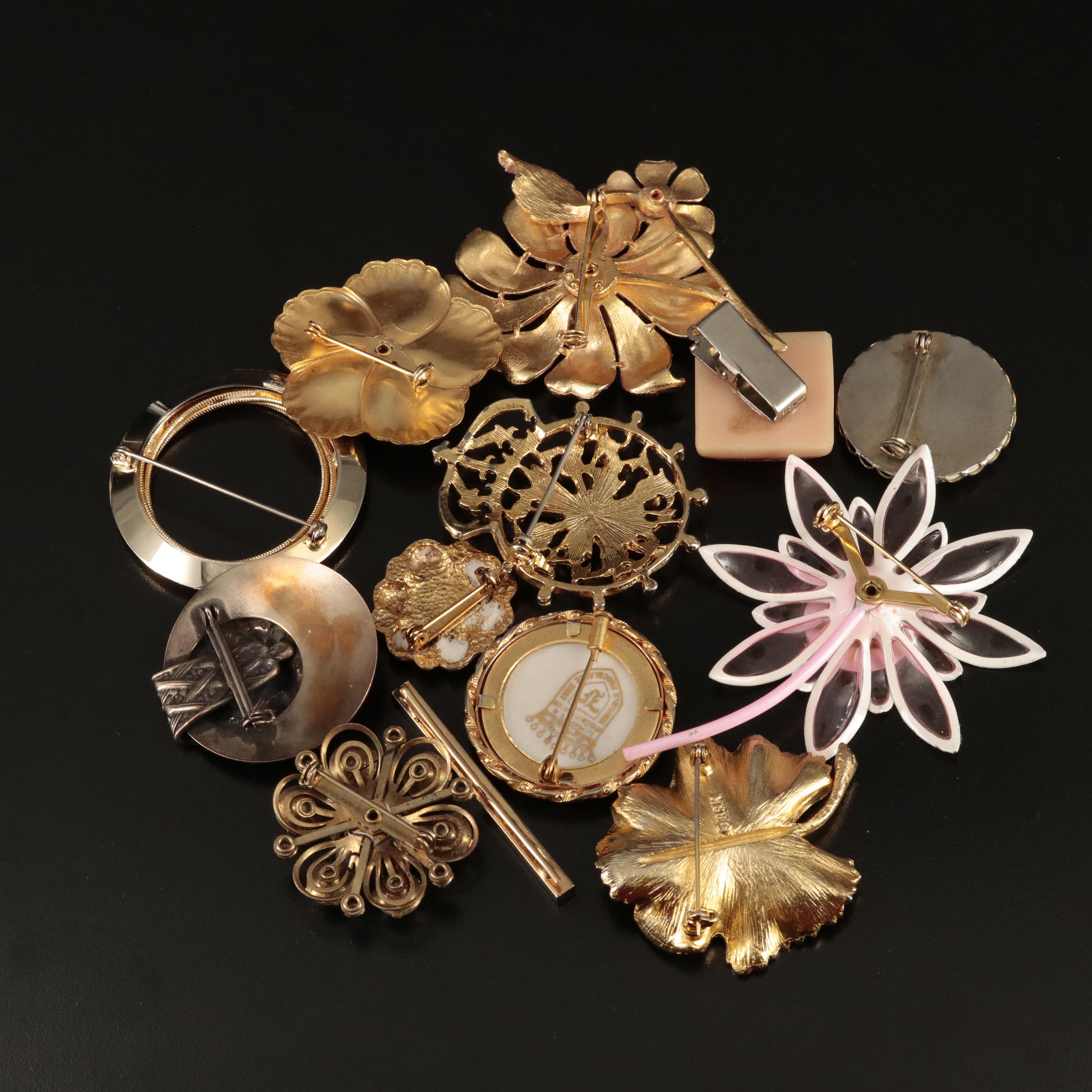 Kramer and BSK Featured in Jewelry Including Sterling and Faux Pearl