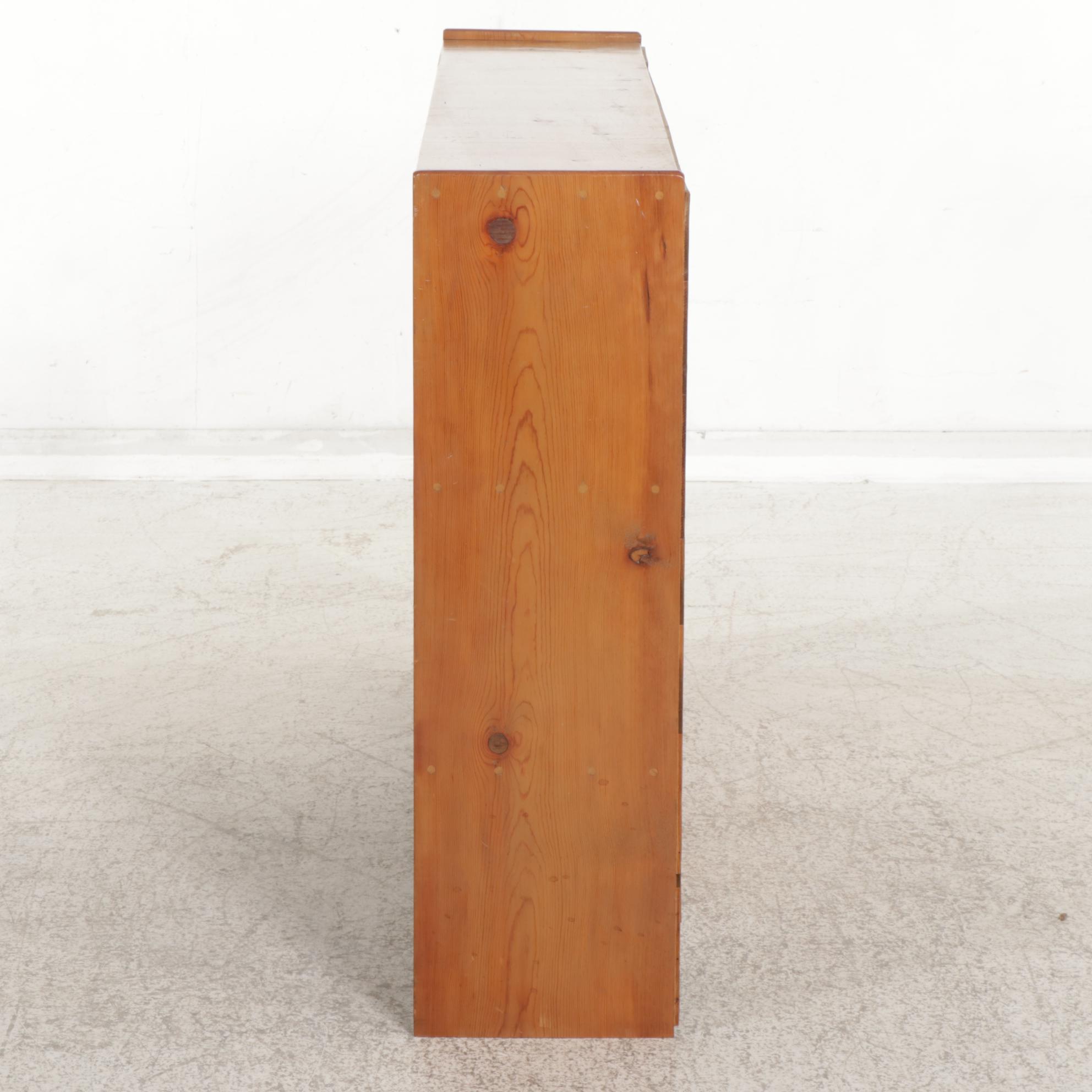 Custom Pine Bookcase, Late 20th Century