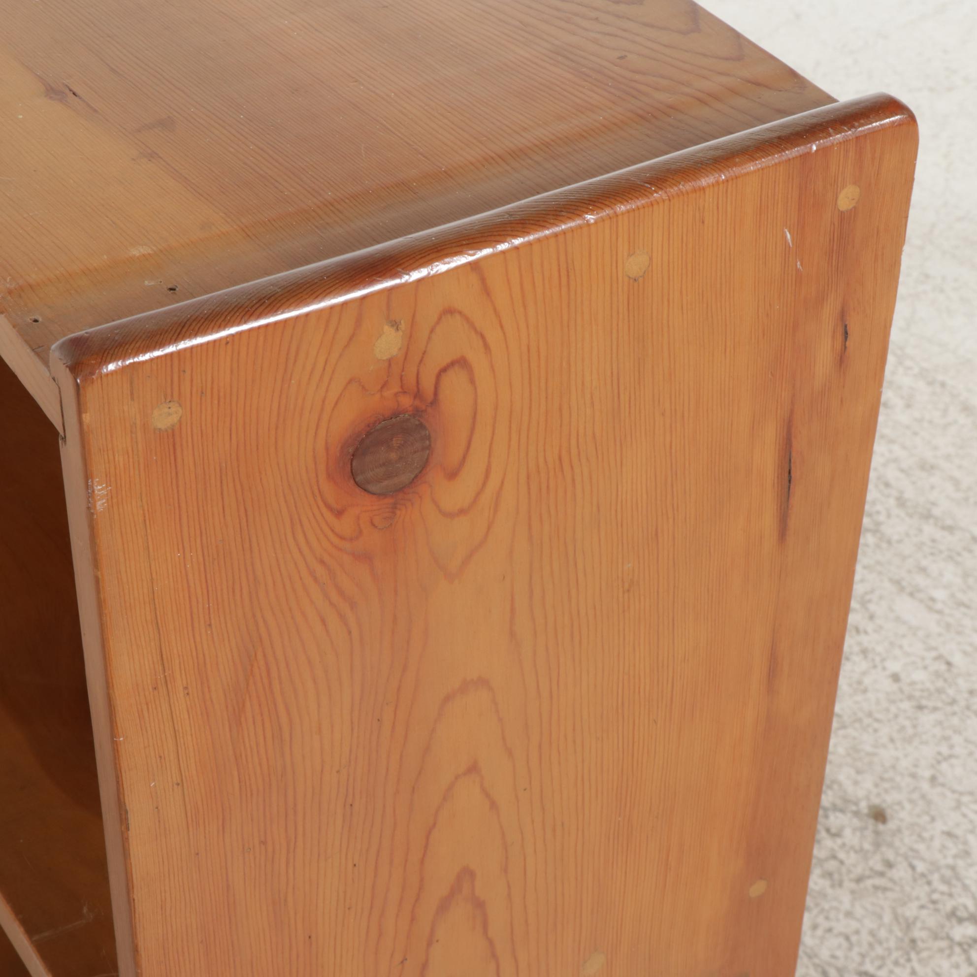 Custom Pine Bookcase, Late 20th Century