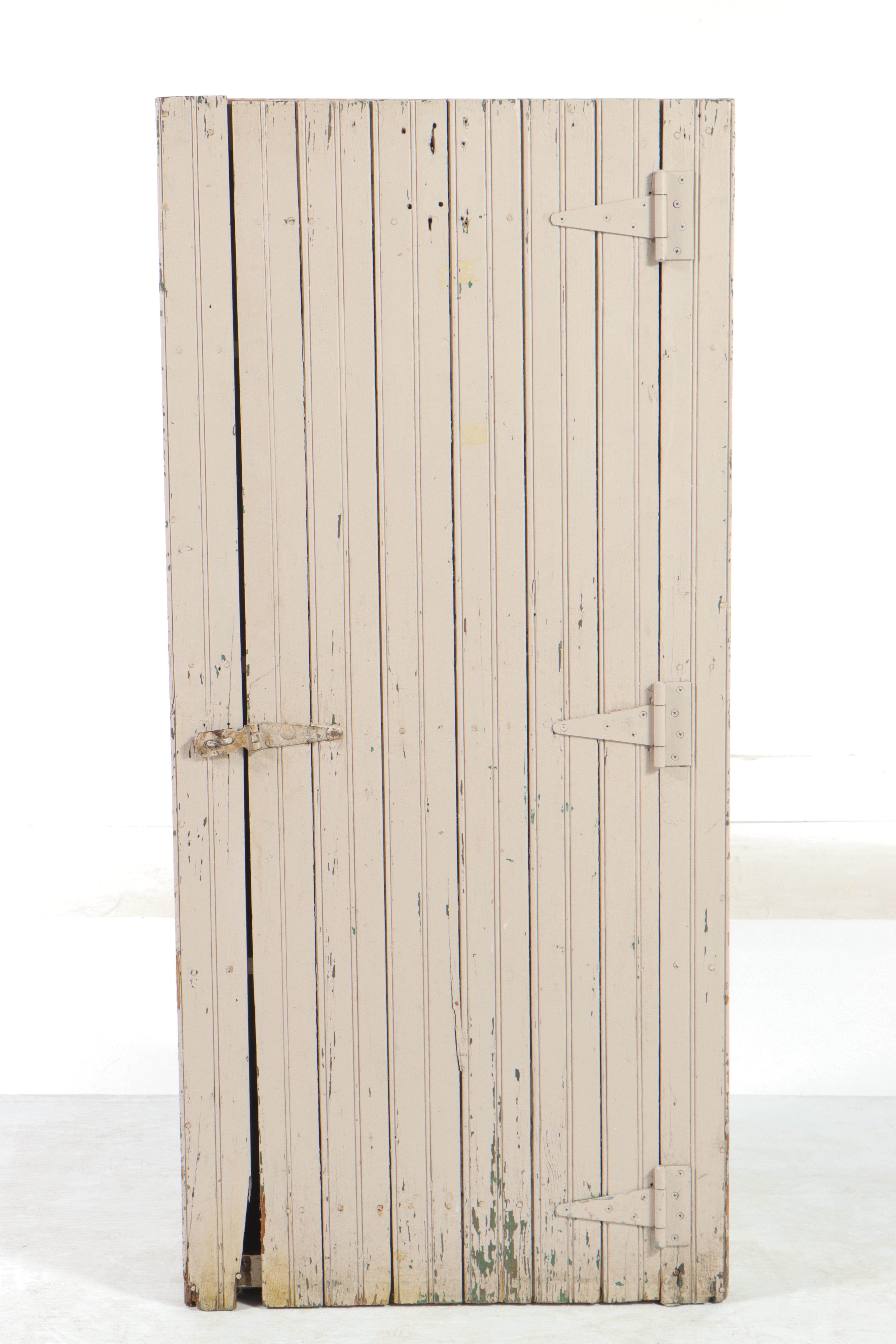 Cream-Painted Wainscot Cupboard, Early 20th Century