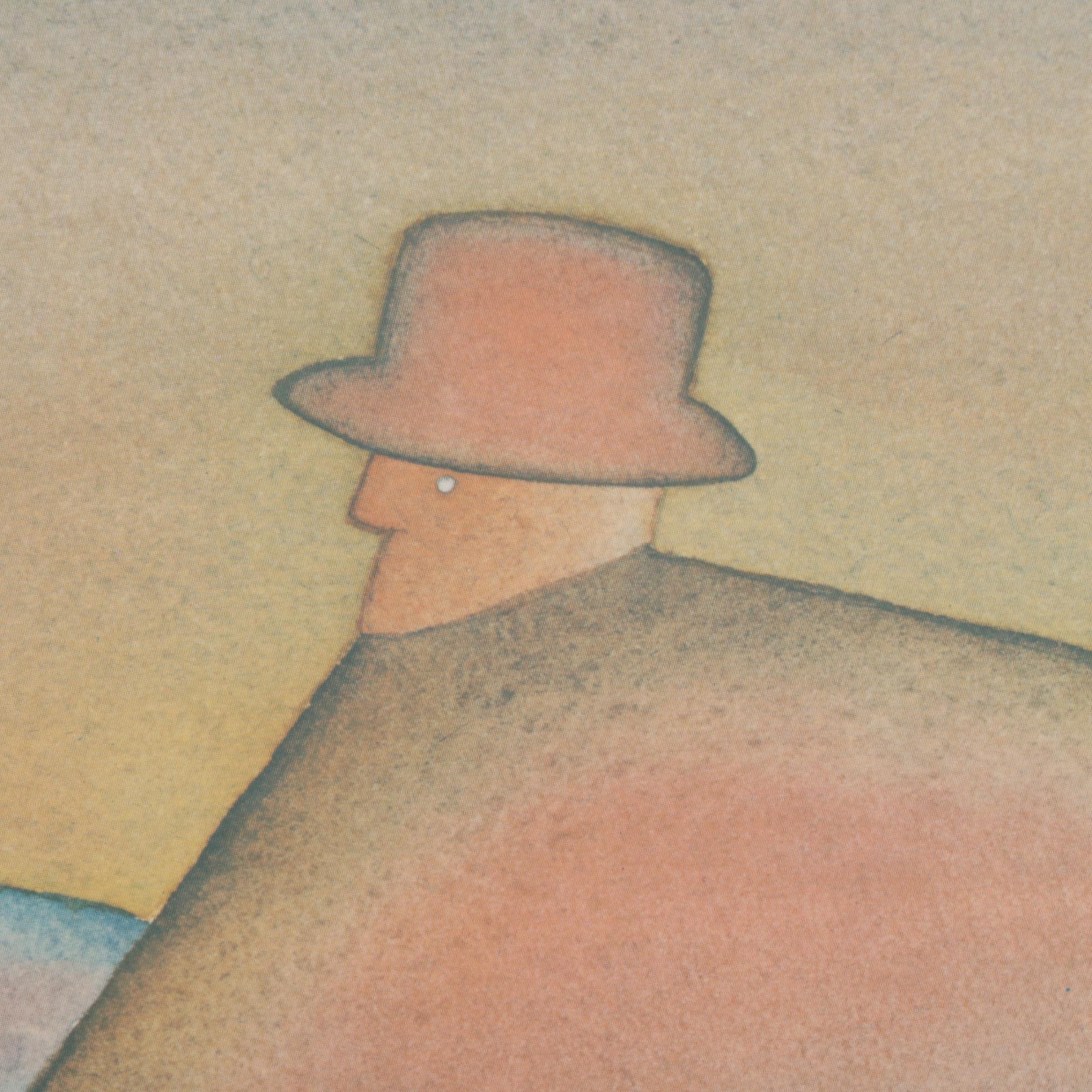 Exhibition Poster Offset Lithograph After Jean-Michel Folon, 1977