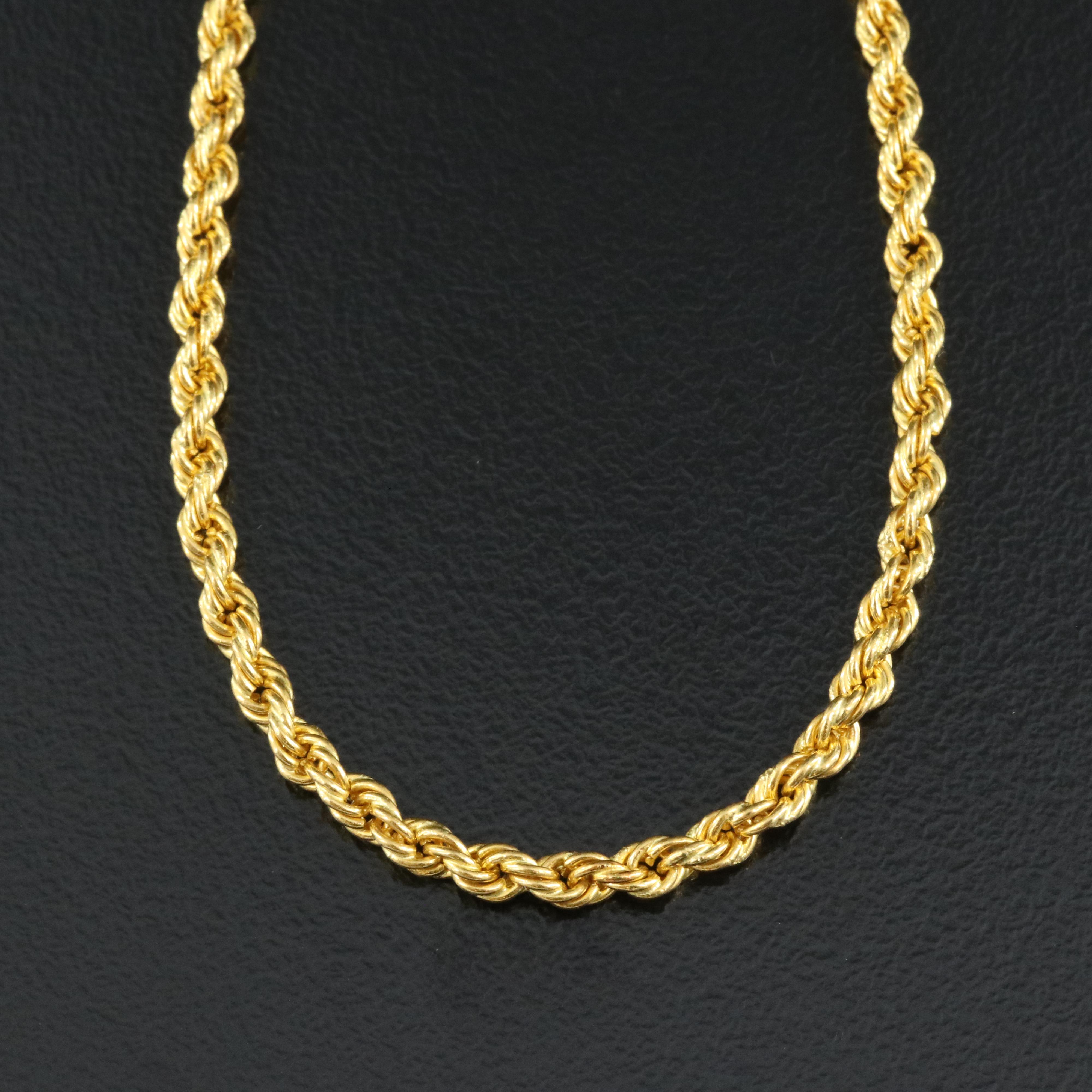 22K Rope Chain