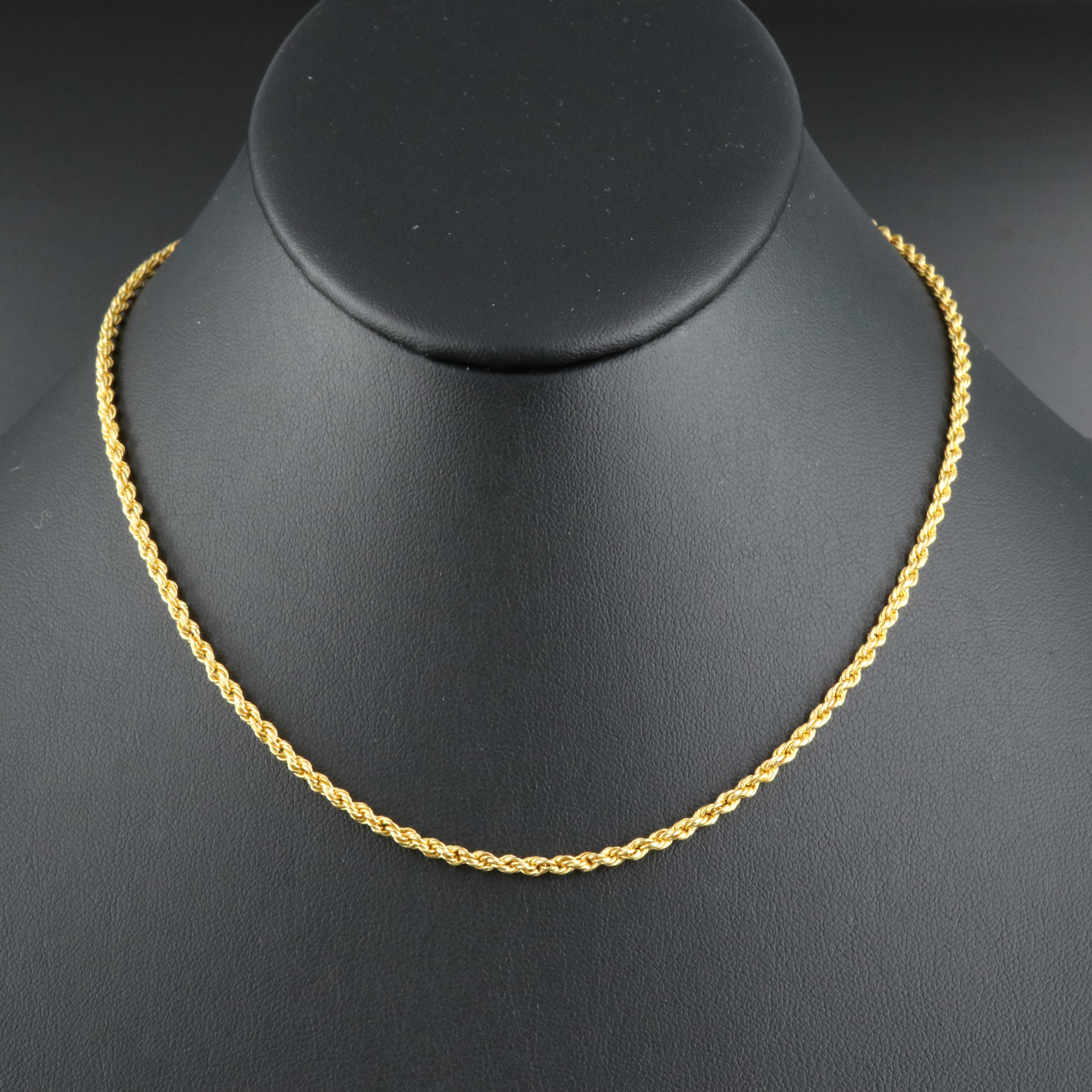 22K Rope Chain