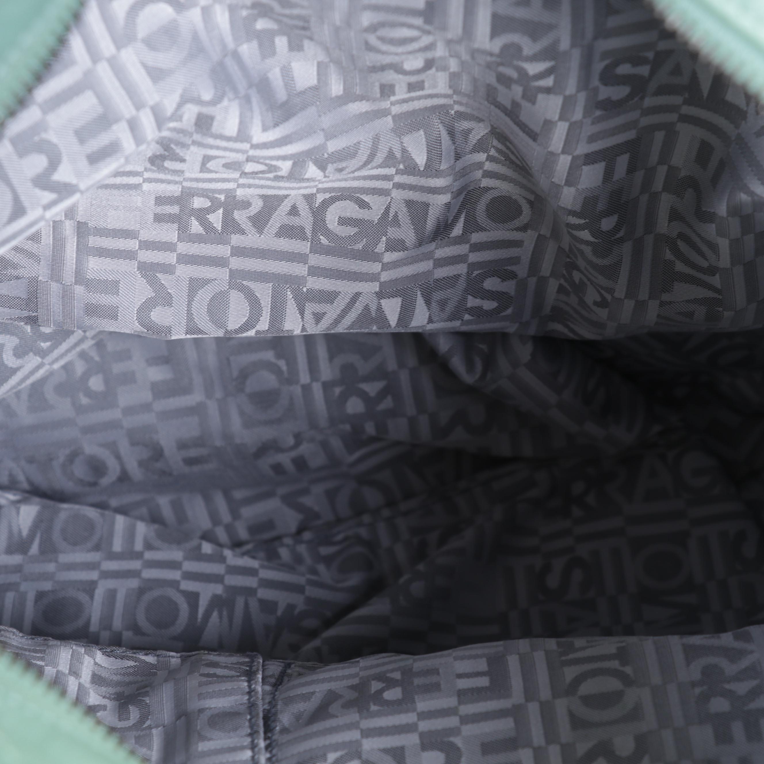 Salvatore Ferragamo Jade Basket Weave Leather Handbag