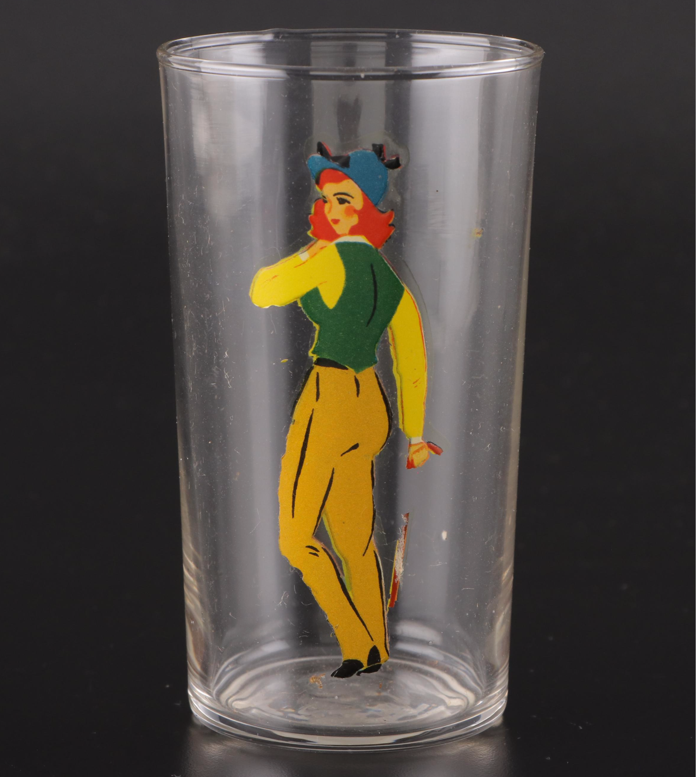 Libbey Peek-A-Boo Glass Tumblers, Mid-20th Century
