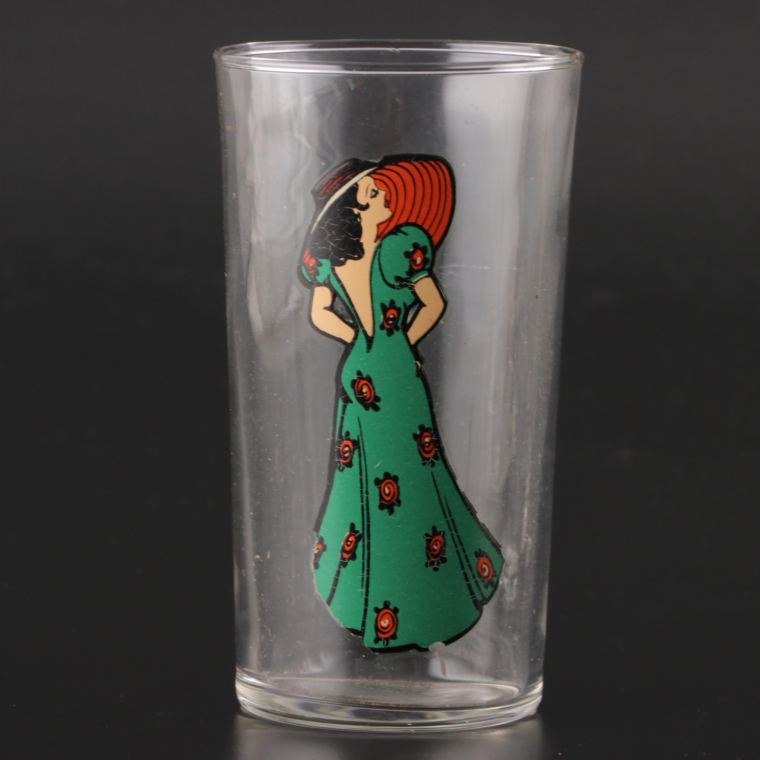 Libbey Peek-A-Boo Glass Tumblers, Mid-20th Century