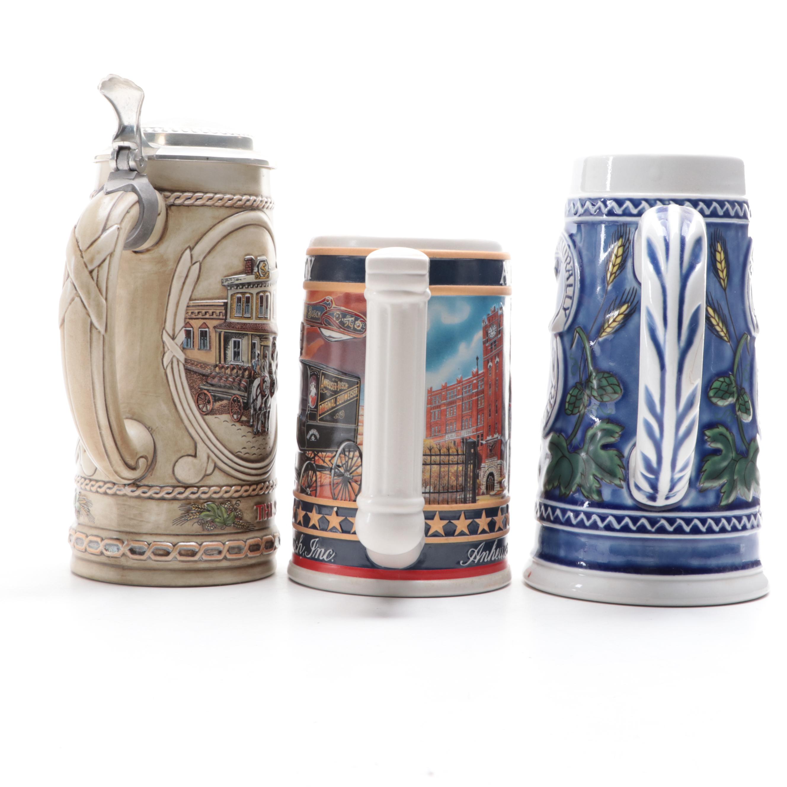 Stroh's and Other Advertising and Commerative Beer Steins