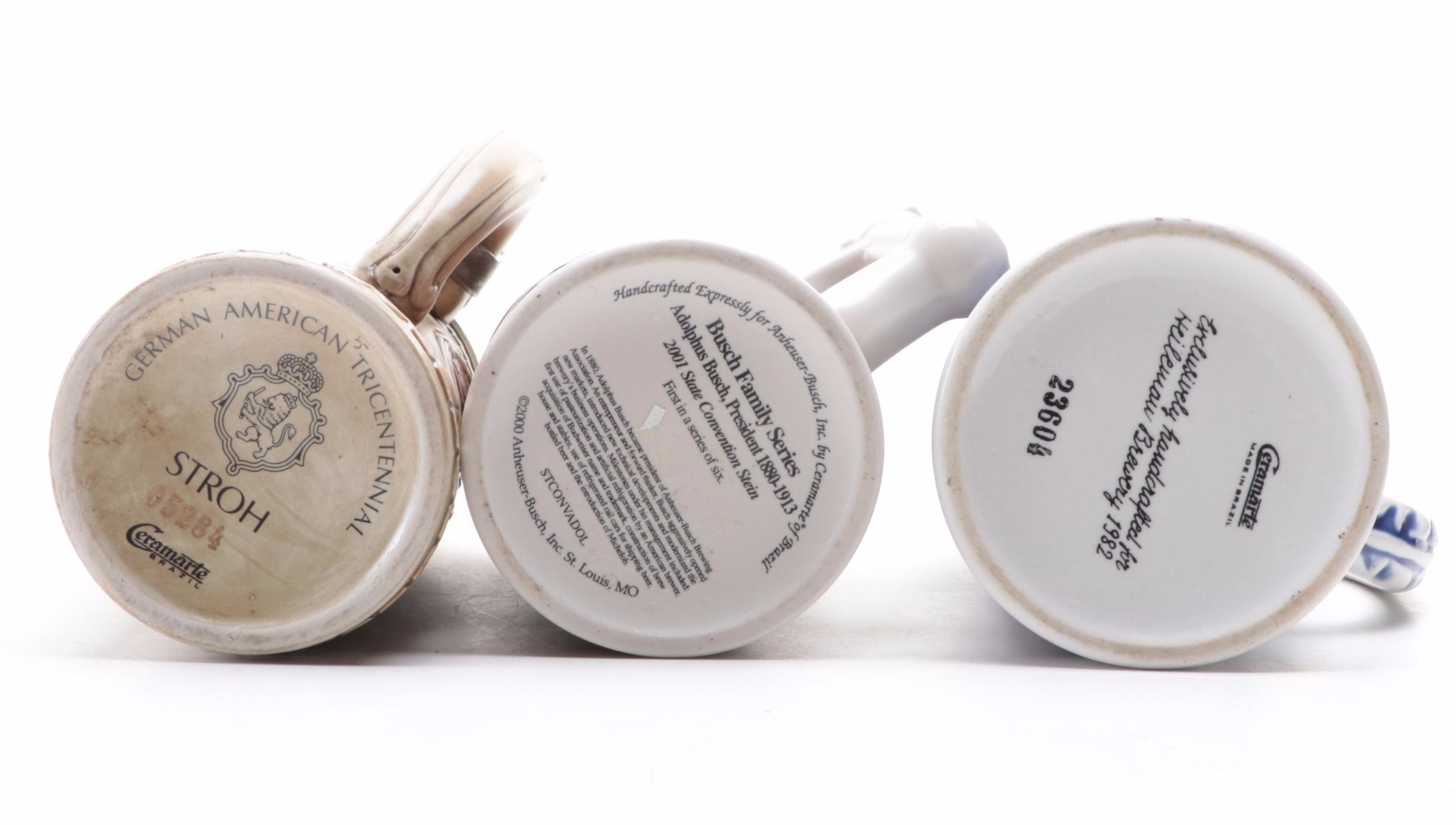 Stroh's and Other Advertising and Commerative Beer Steins