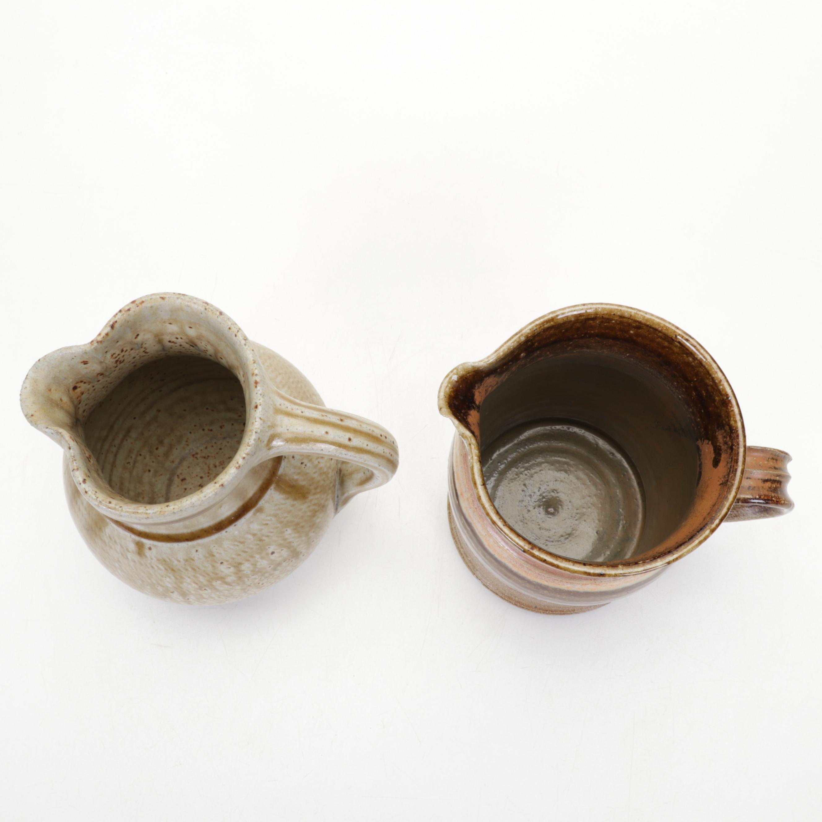 Betty Talbott and Charles Lisk with Other Studio Art Pottery Pitchers and Vases