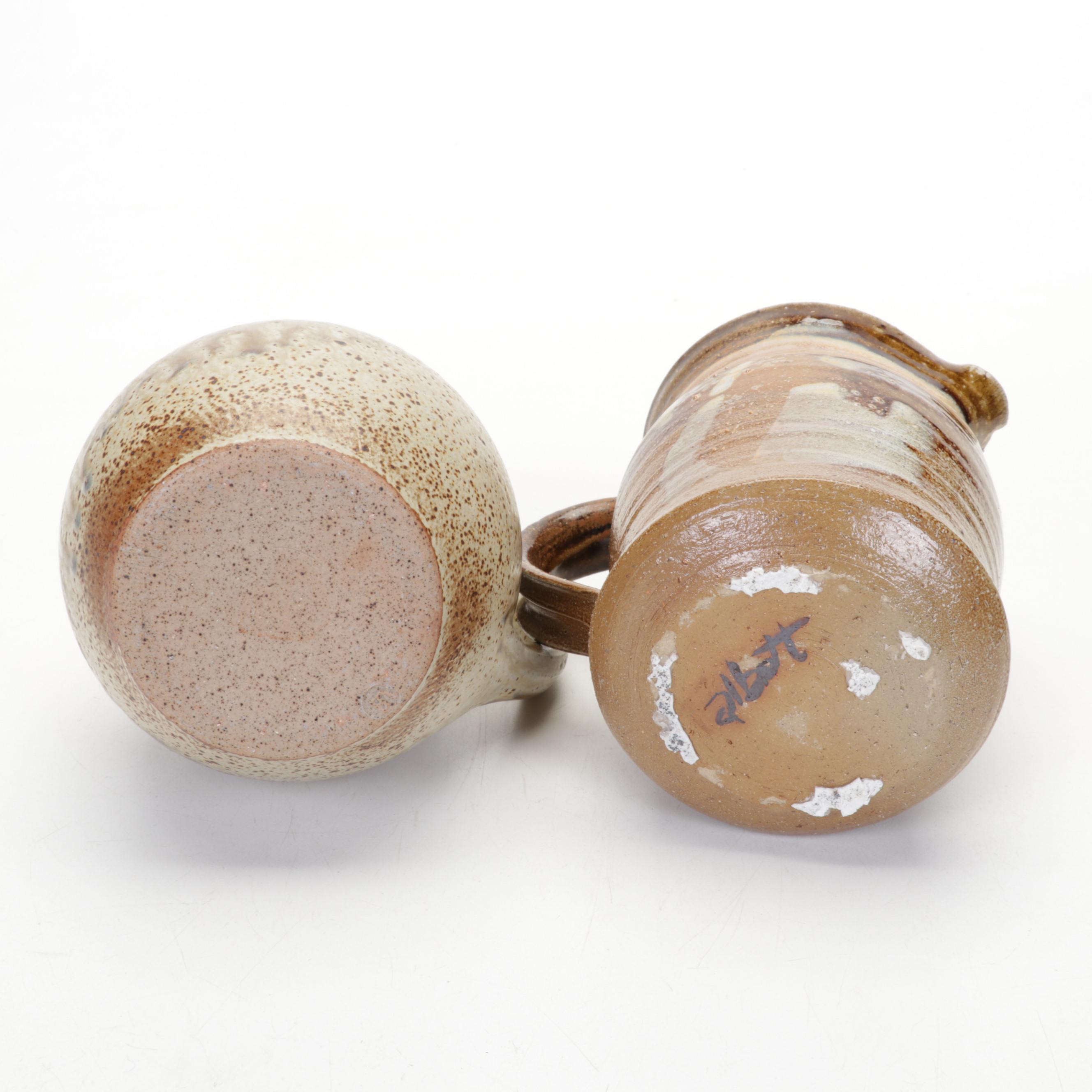 Betty Talbott and Charles Lisk with Other Studio Art Pottery Pitchers and Vases