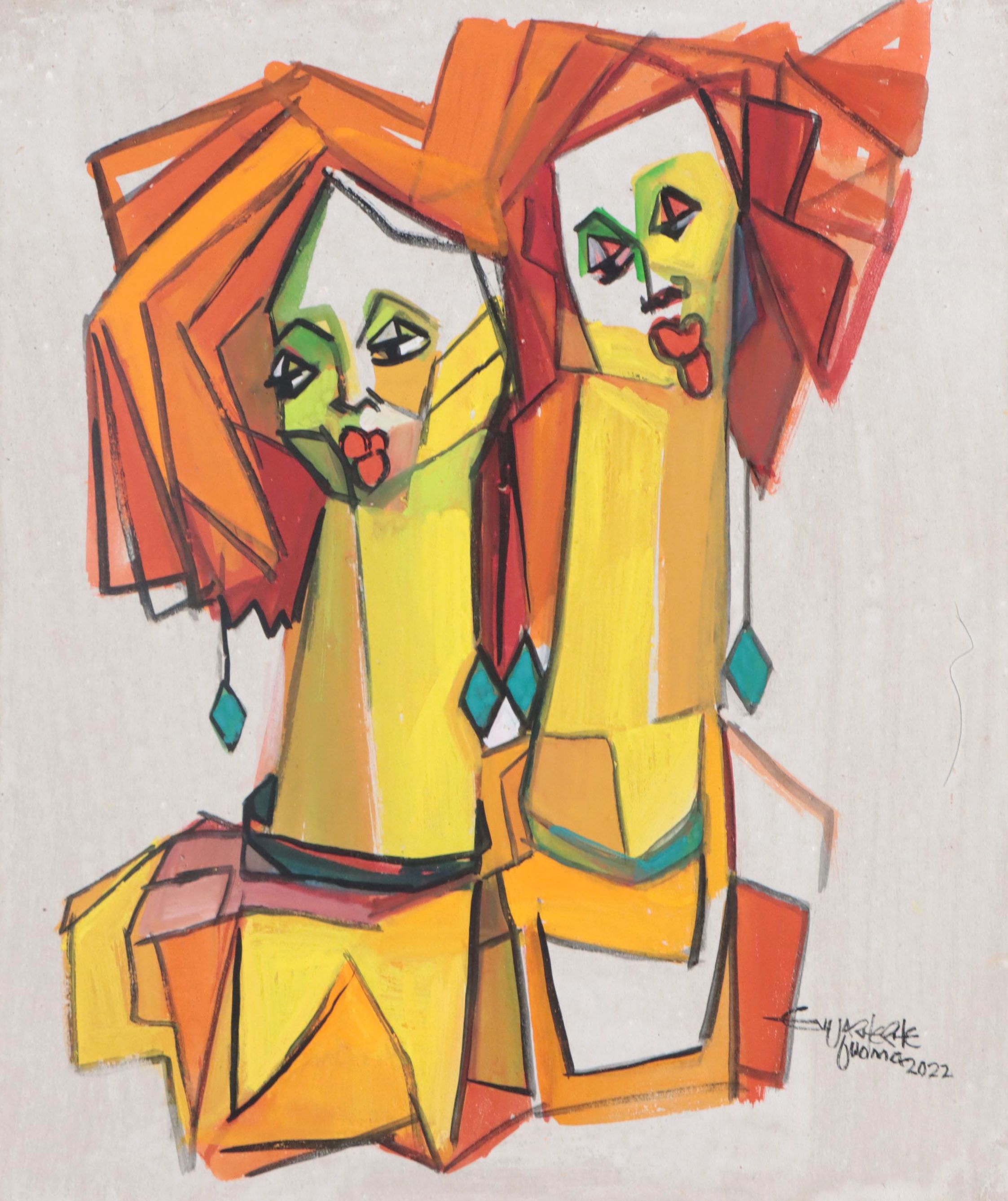 Ufuoma Evuarherhe Acrylic Painting "Celebration III," 2022