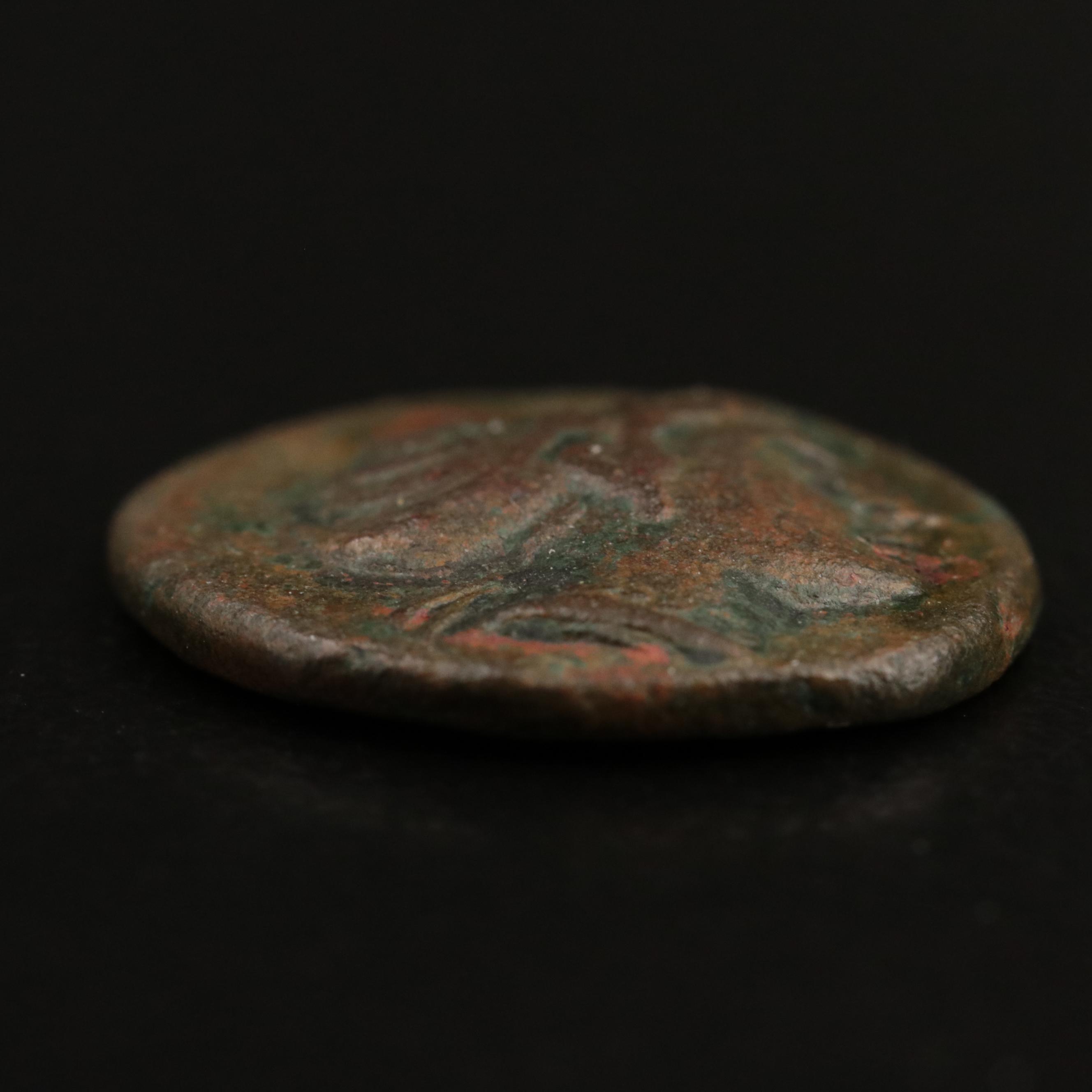 Ancient Mysia, Cyzicus Bronze Coin, ca. 350 BC