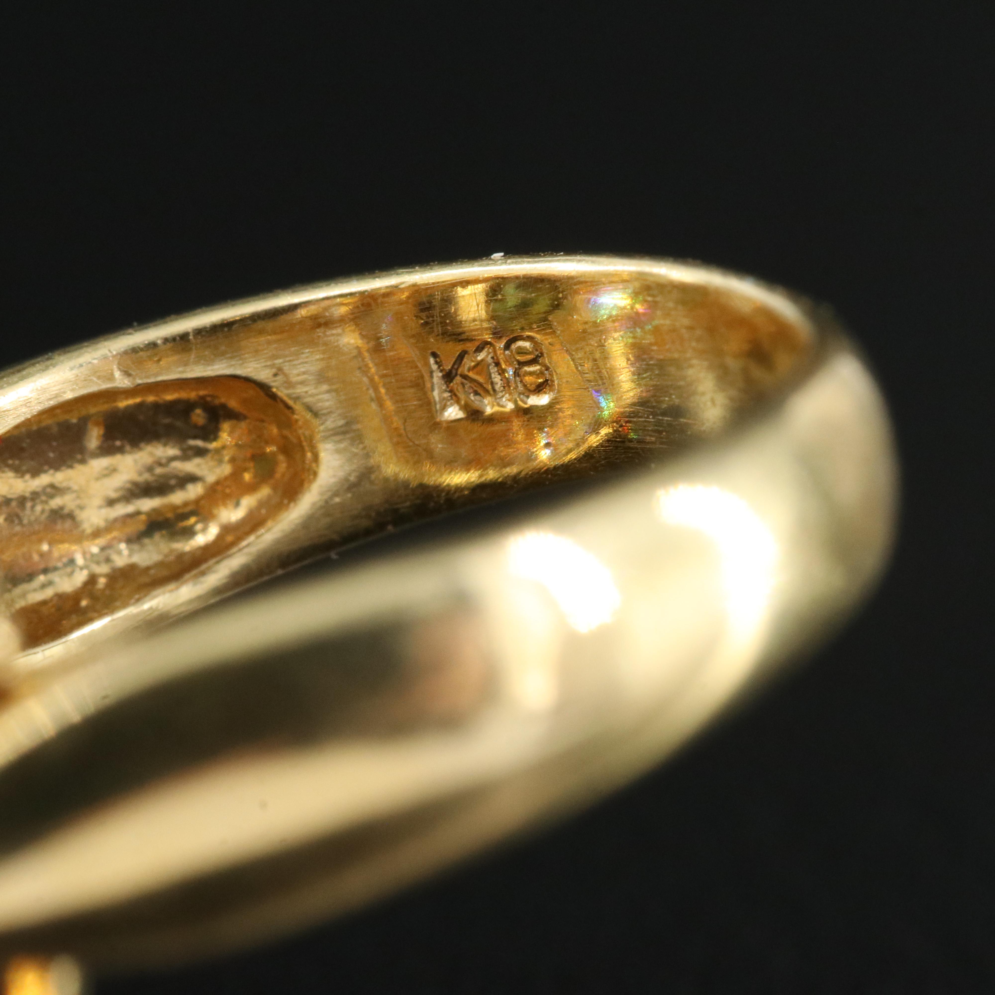 18K 12.80 mm Tahitian Pearl and Diamond Ring with GIA Report