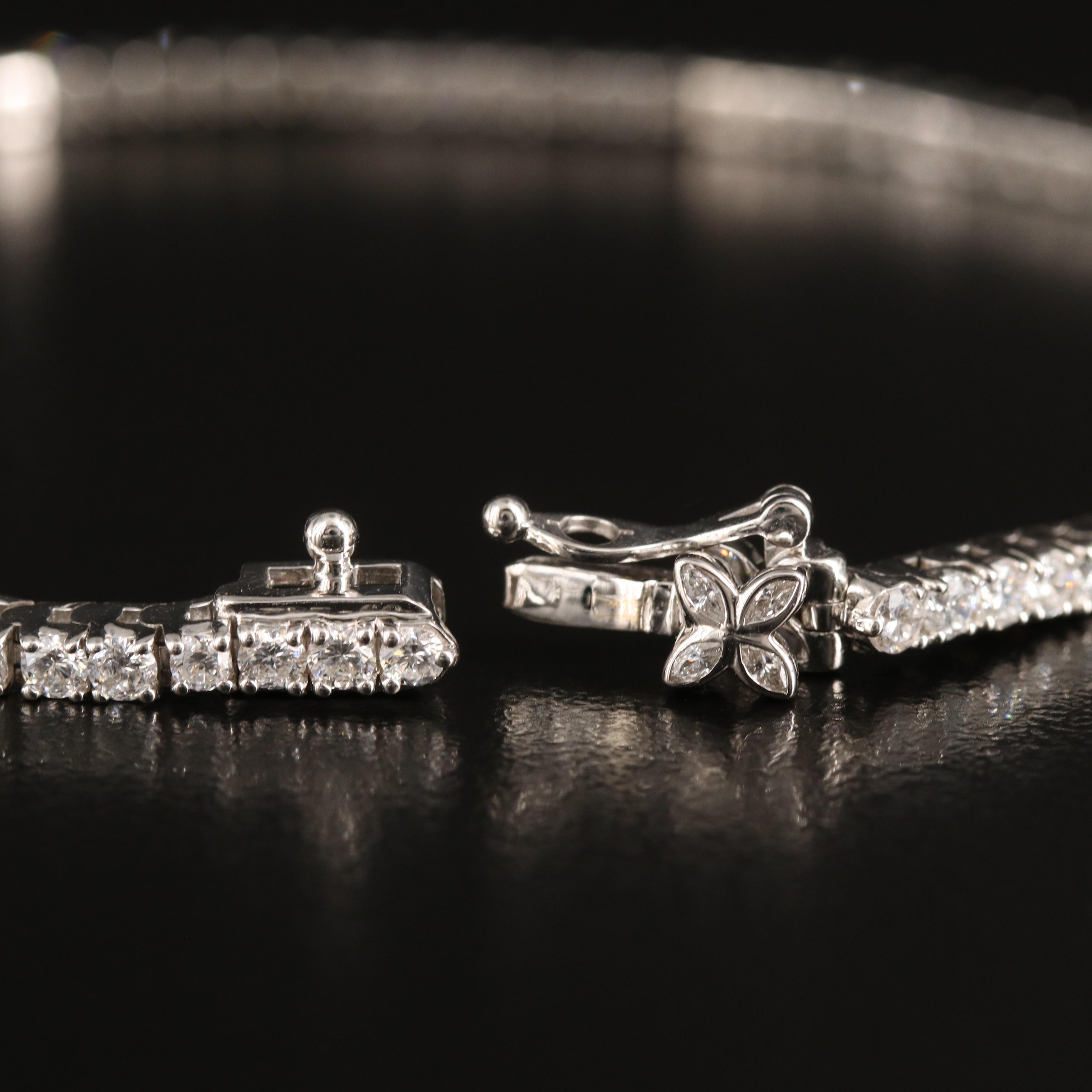 14K 3.00 CTW Lab Grown Diamond Line Bracelet with IGI Report