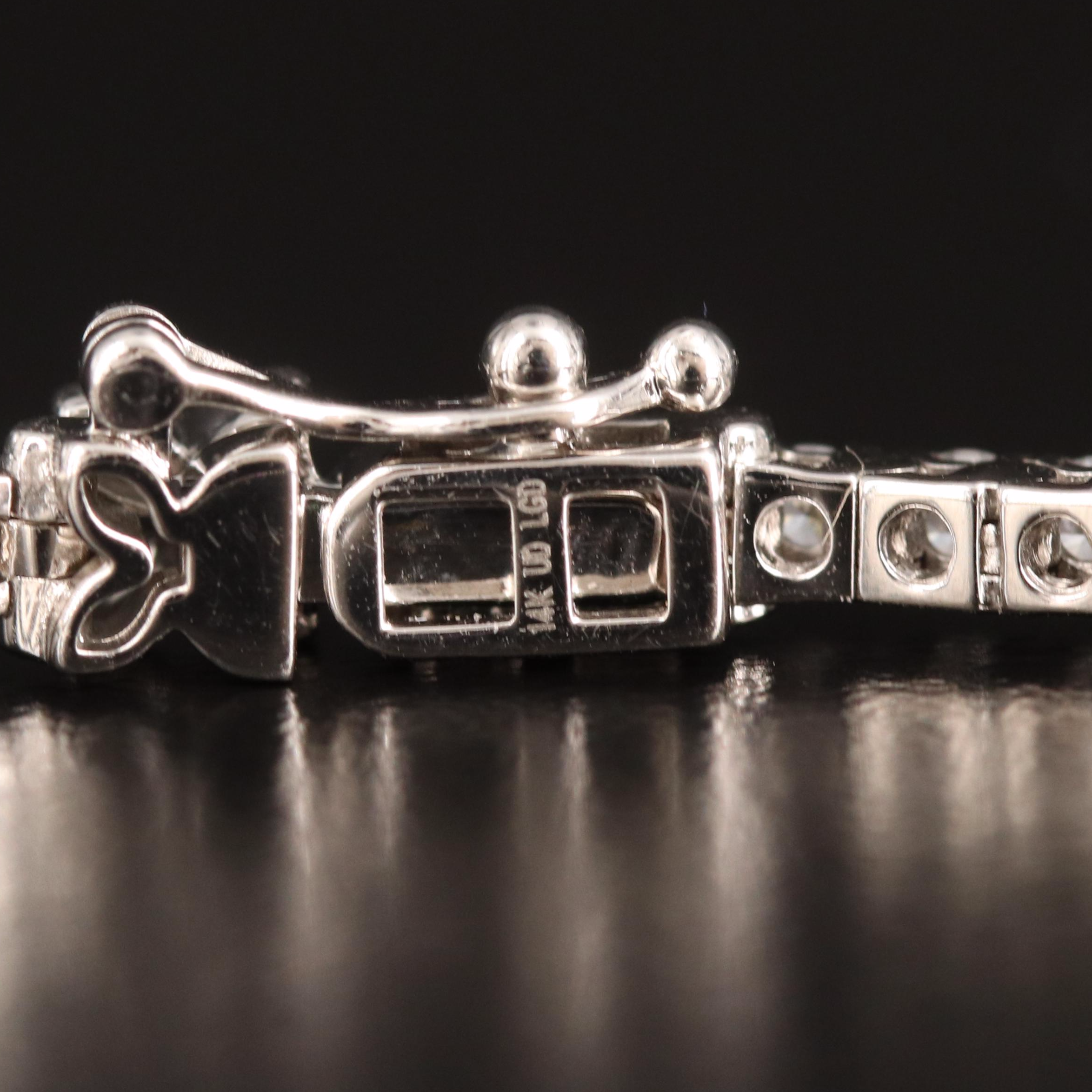 14K 3.00 CTW Lab Grown Diamond Line Bracelet with IGI Report