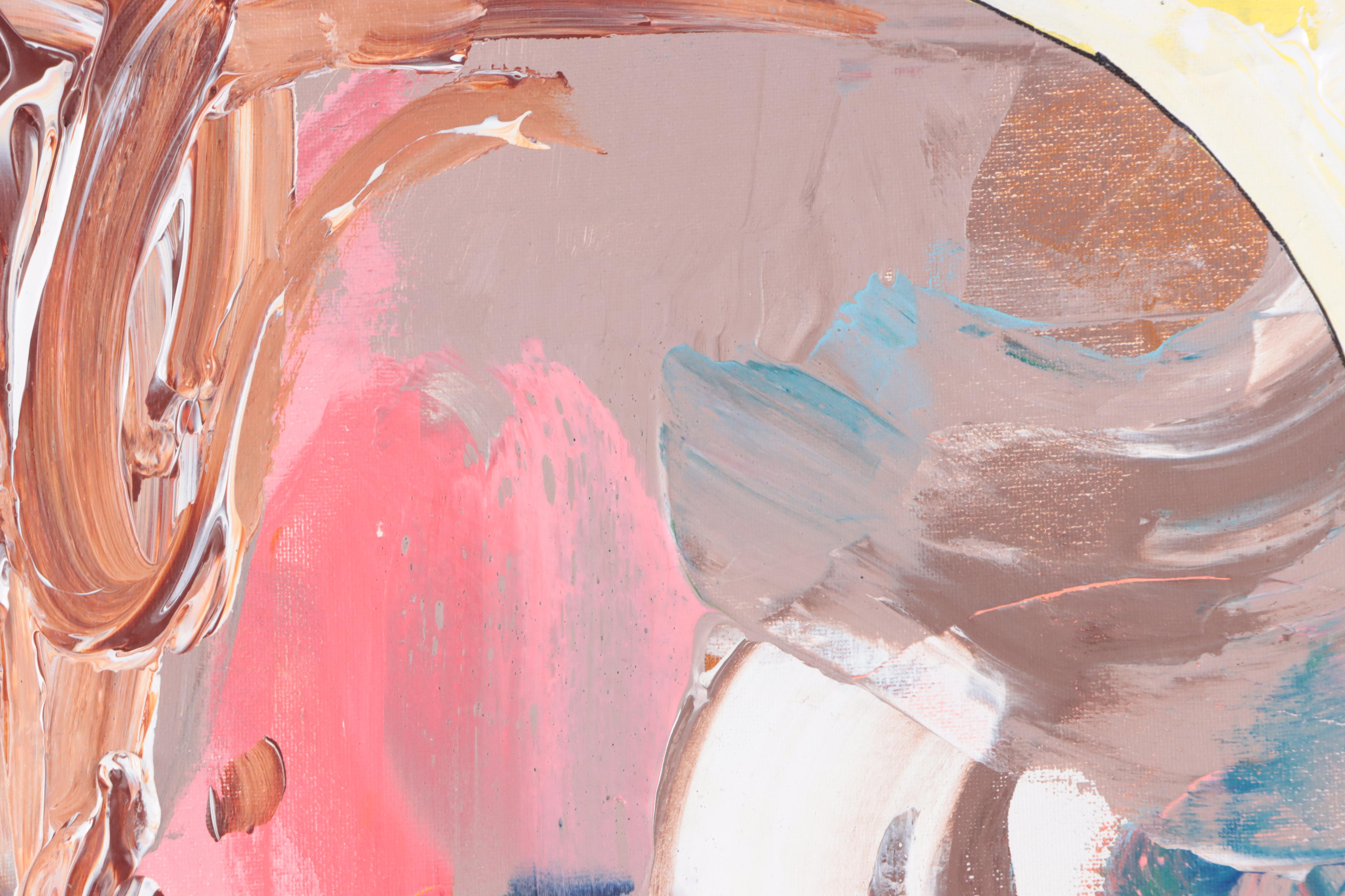 Abiola Idowu Acrylic Painting "My Life," 2023