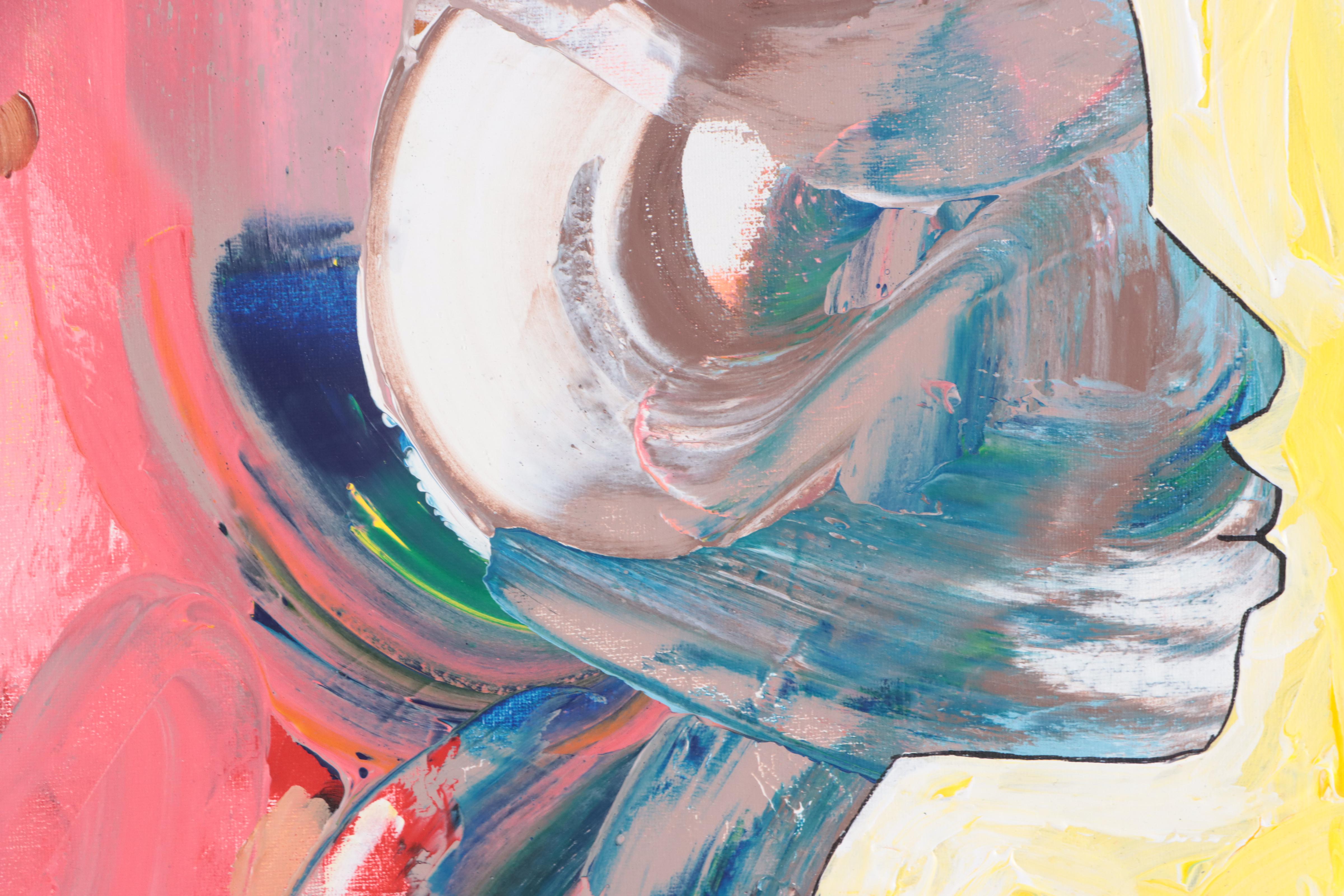 Abiola Idowu Acrylic Painting "My Life," 2023