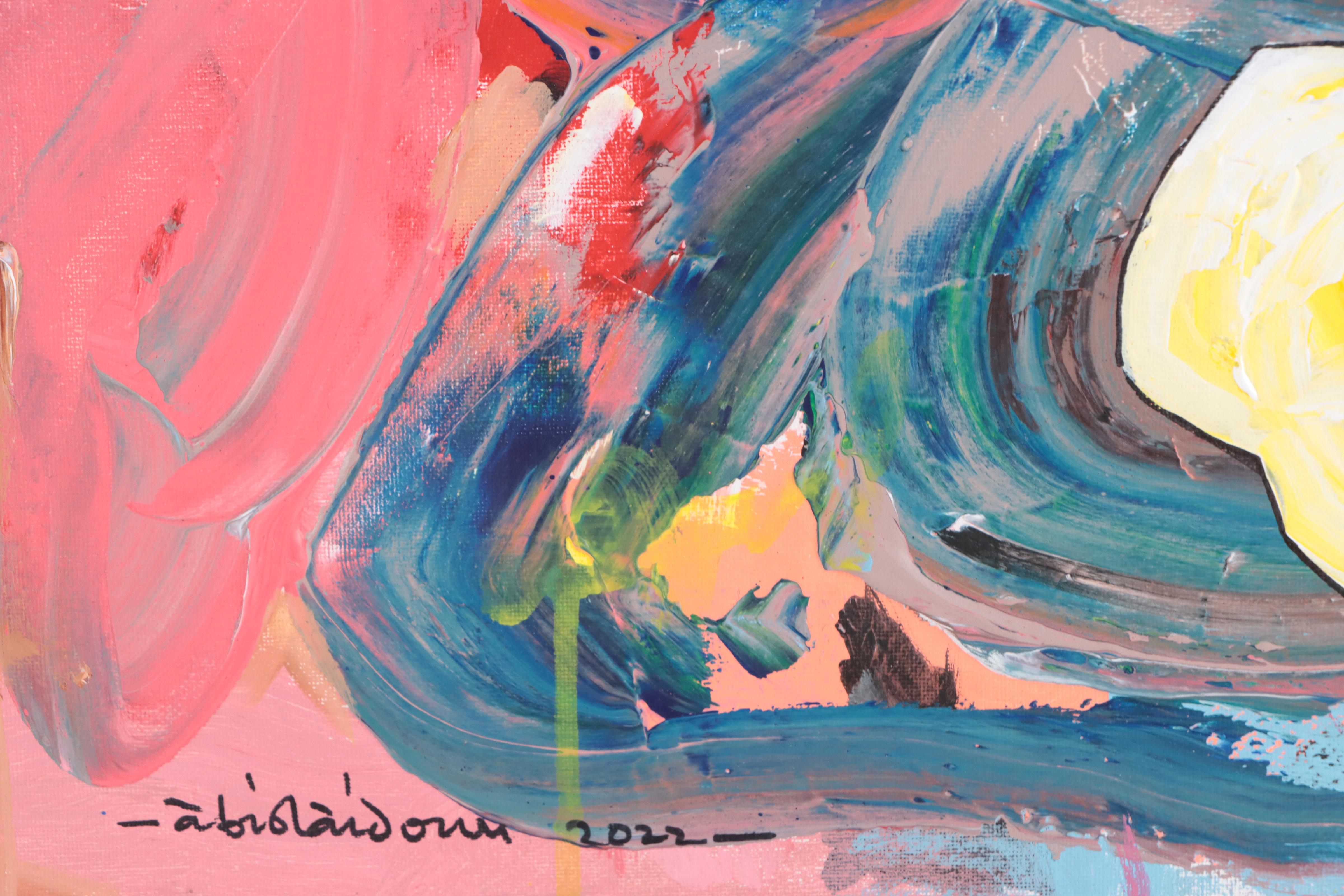 Abiola Idowu Acrylic Painting "My Life," 2023