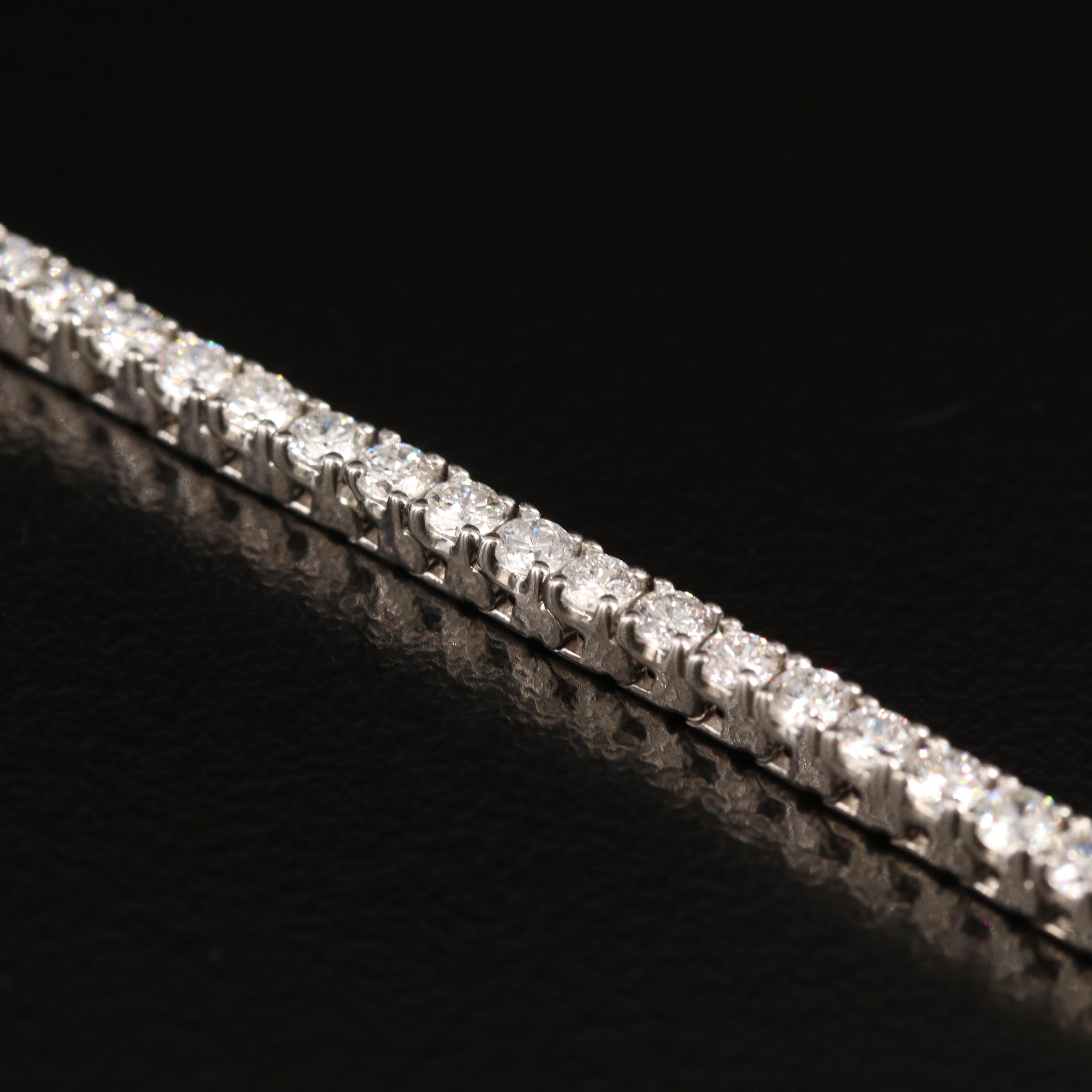 14K 3.00 CTW Lab Grown Diamond Line Bracelet with IGI Report