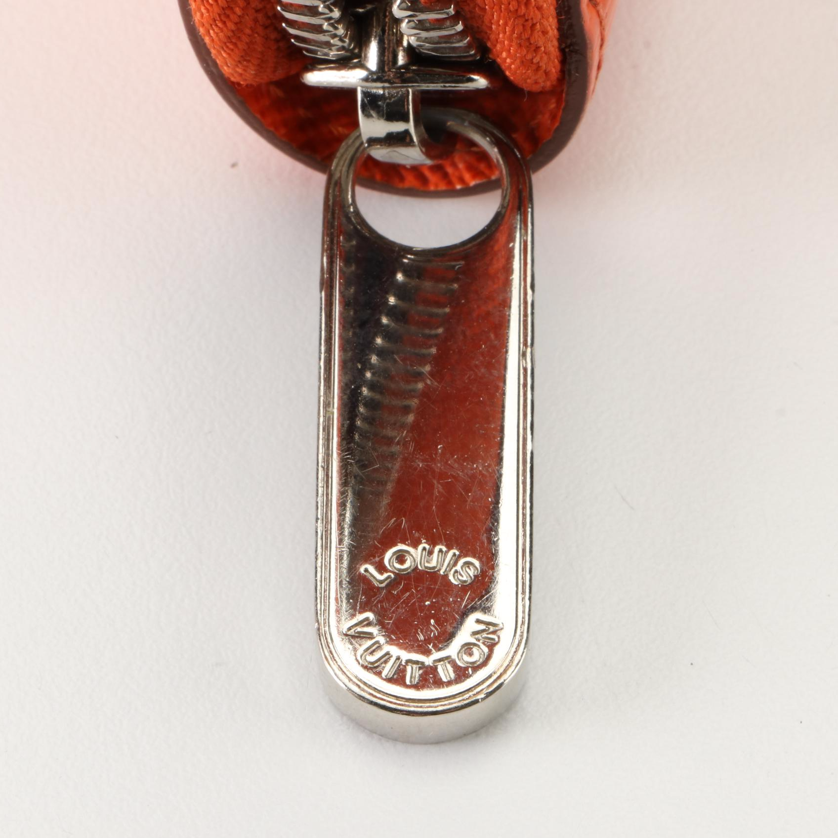 Louis Vuitton Zippy Wallet in Orange Epi Leather