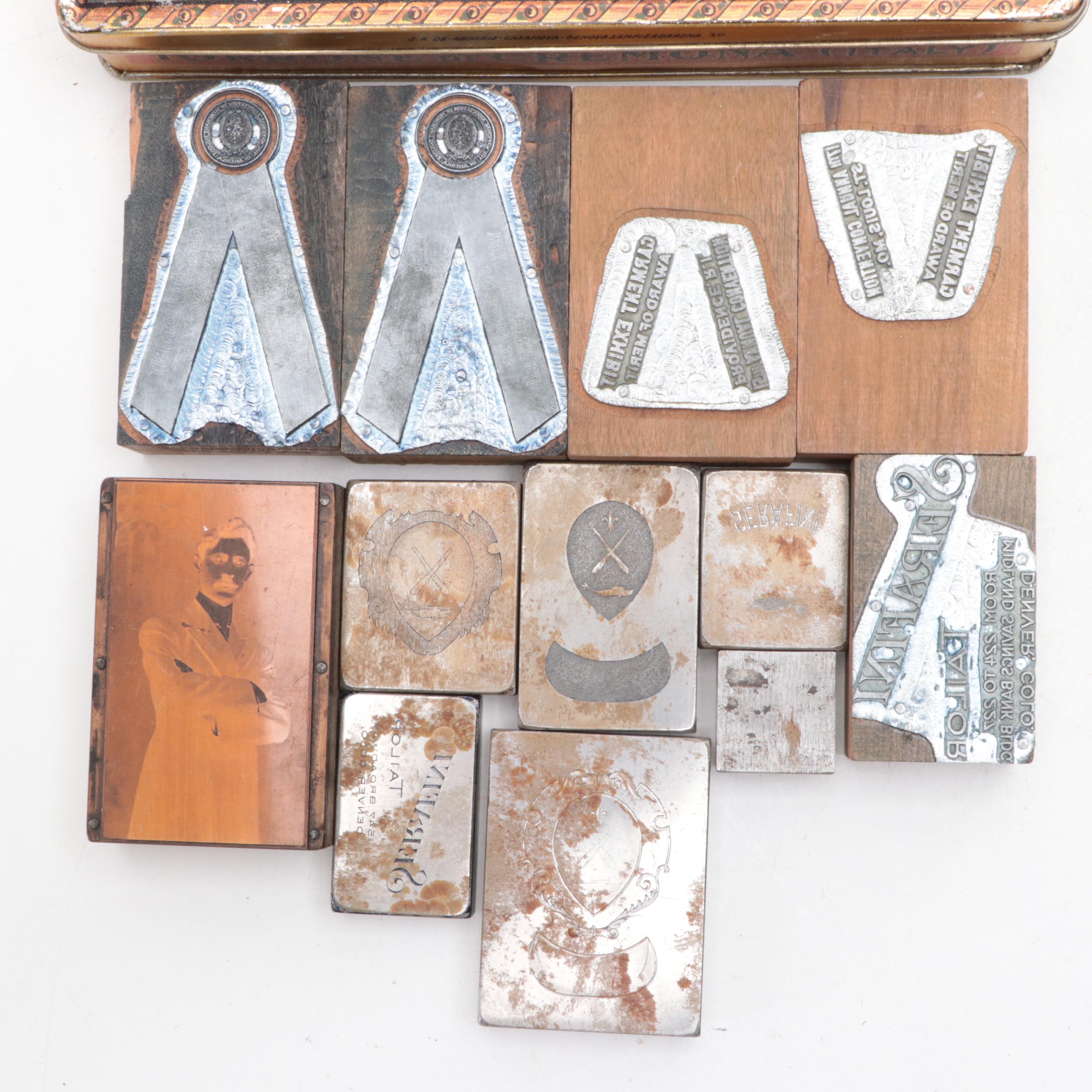 Serafini Tailors, National Association of Tailors and Other Printing Blocks