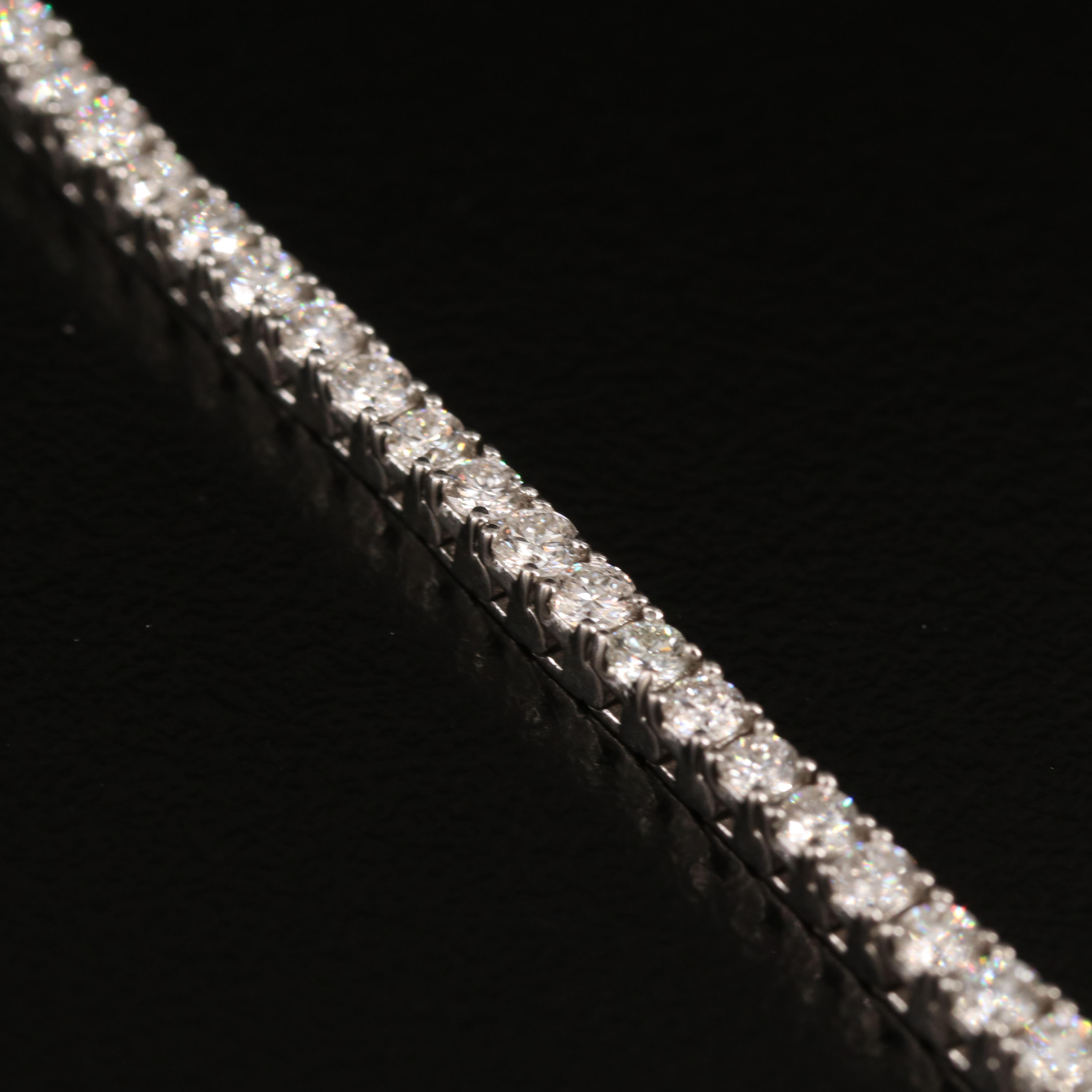 14K 3.00 CTW Lab Grown Diamond Line Bracelet with IGI Report