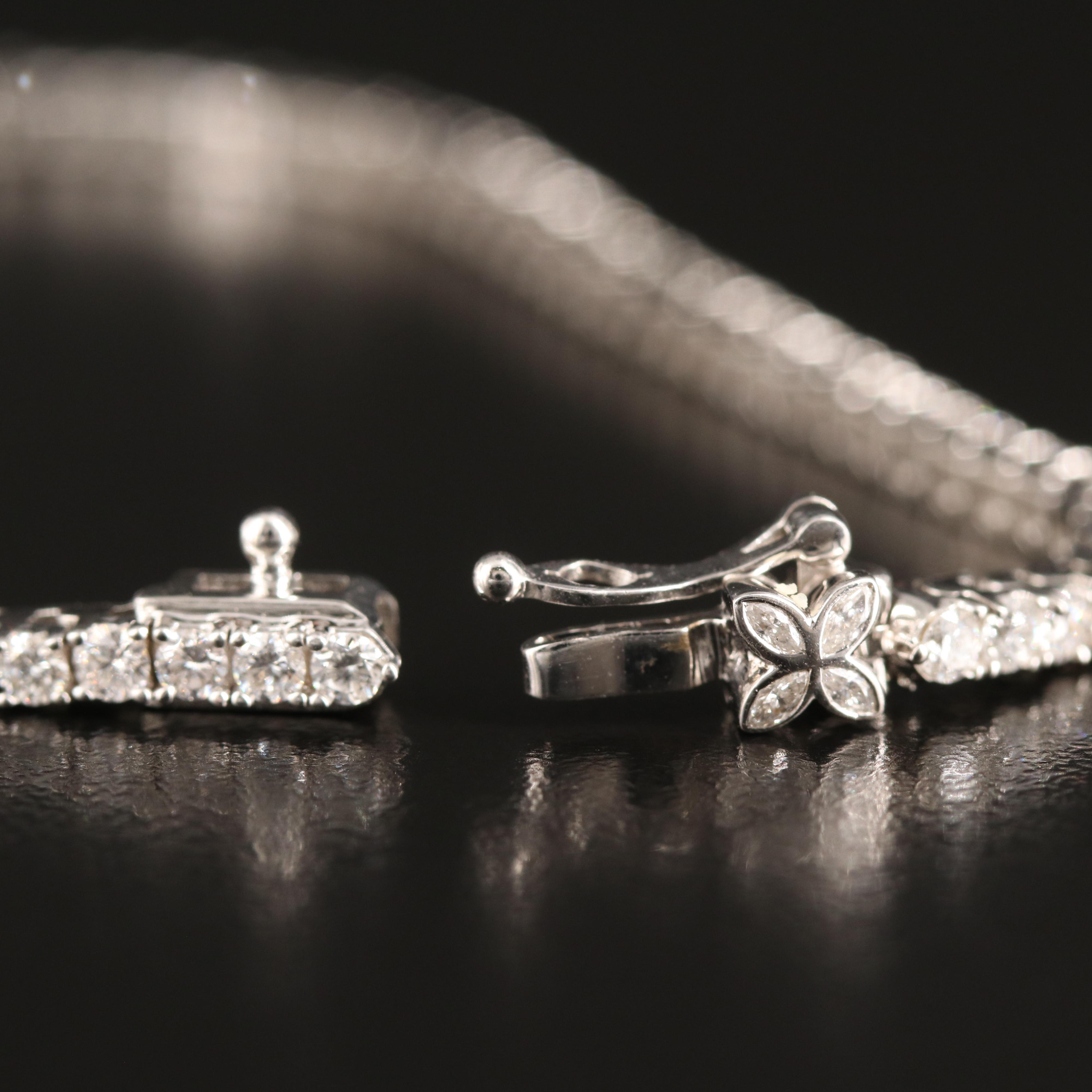 14K 3.00 CTW Lab Grown Diamond Line Bracelet with IGI Report