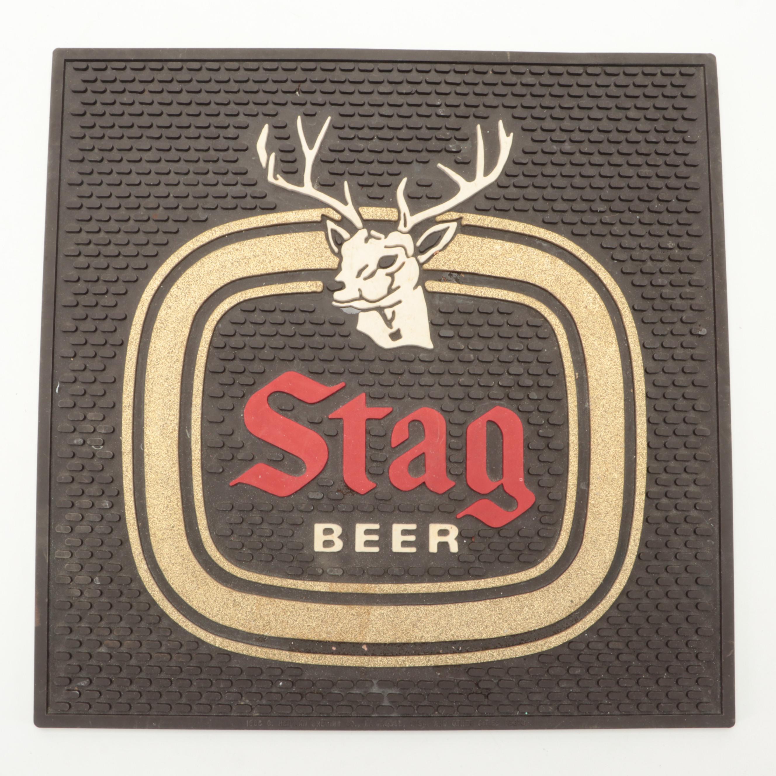 Budweiser Tray with Other Beer and Bar Accessories