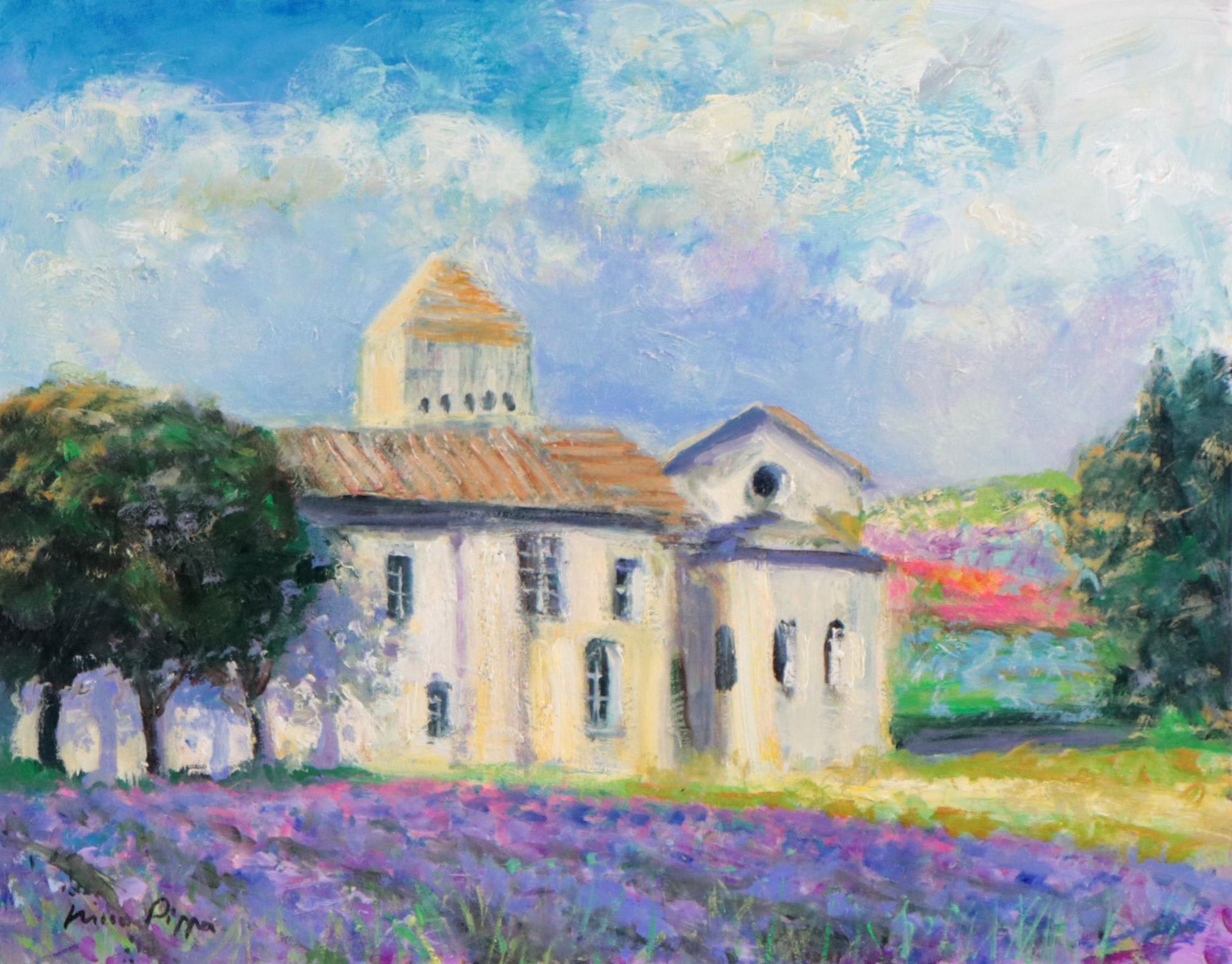 Nino Pippa Oil Painting "Provence - Van Gogh Asylum at St. Remy," 2018