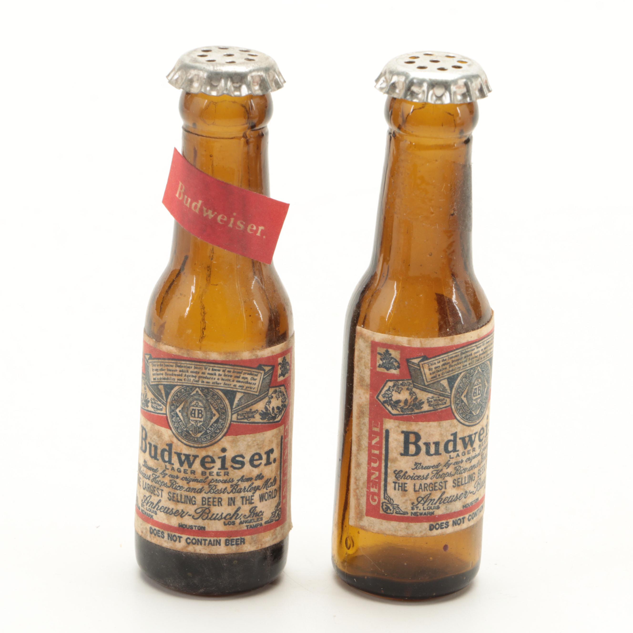 Budweiser Tray with Other Beer and Bar Accessories