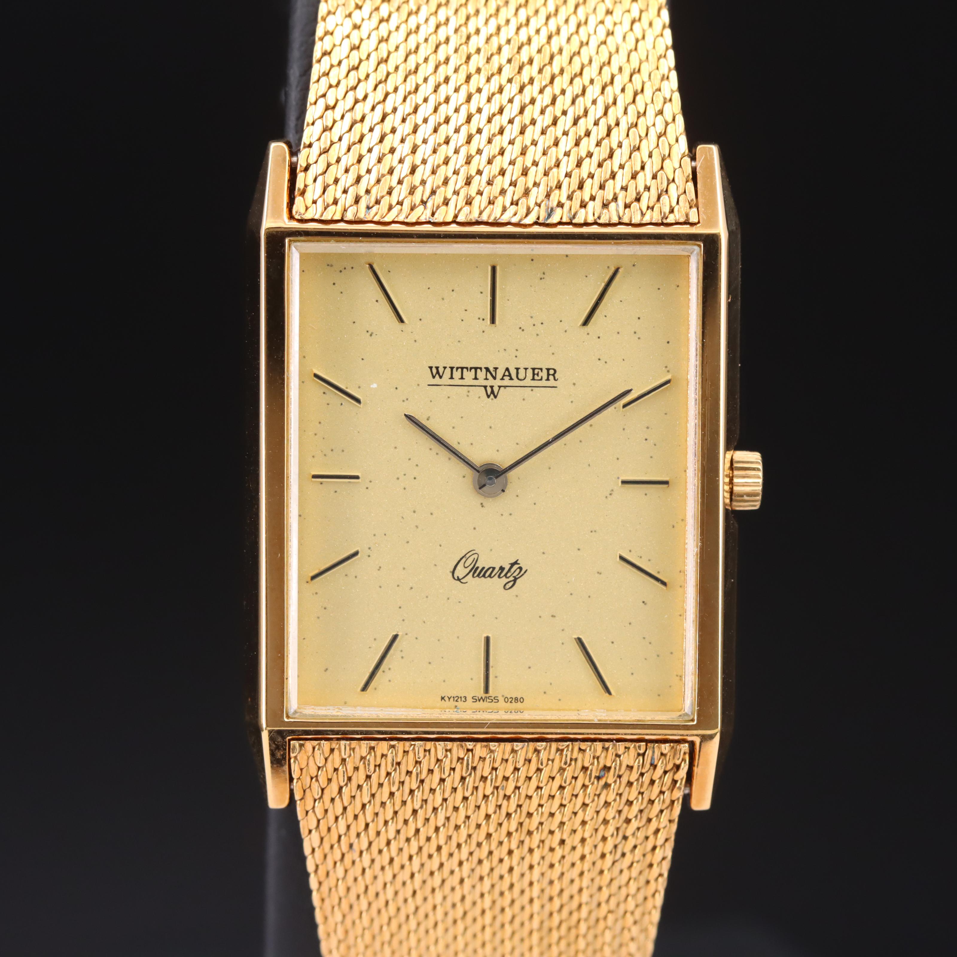 Wittnauer Gold-Tone Quartz Watch