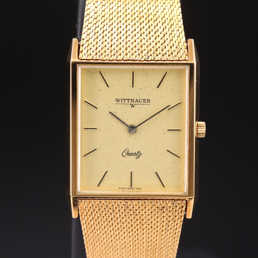 Wittnauer Gold-Tone Quartz Wristwatch