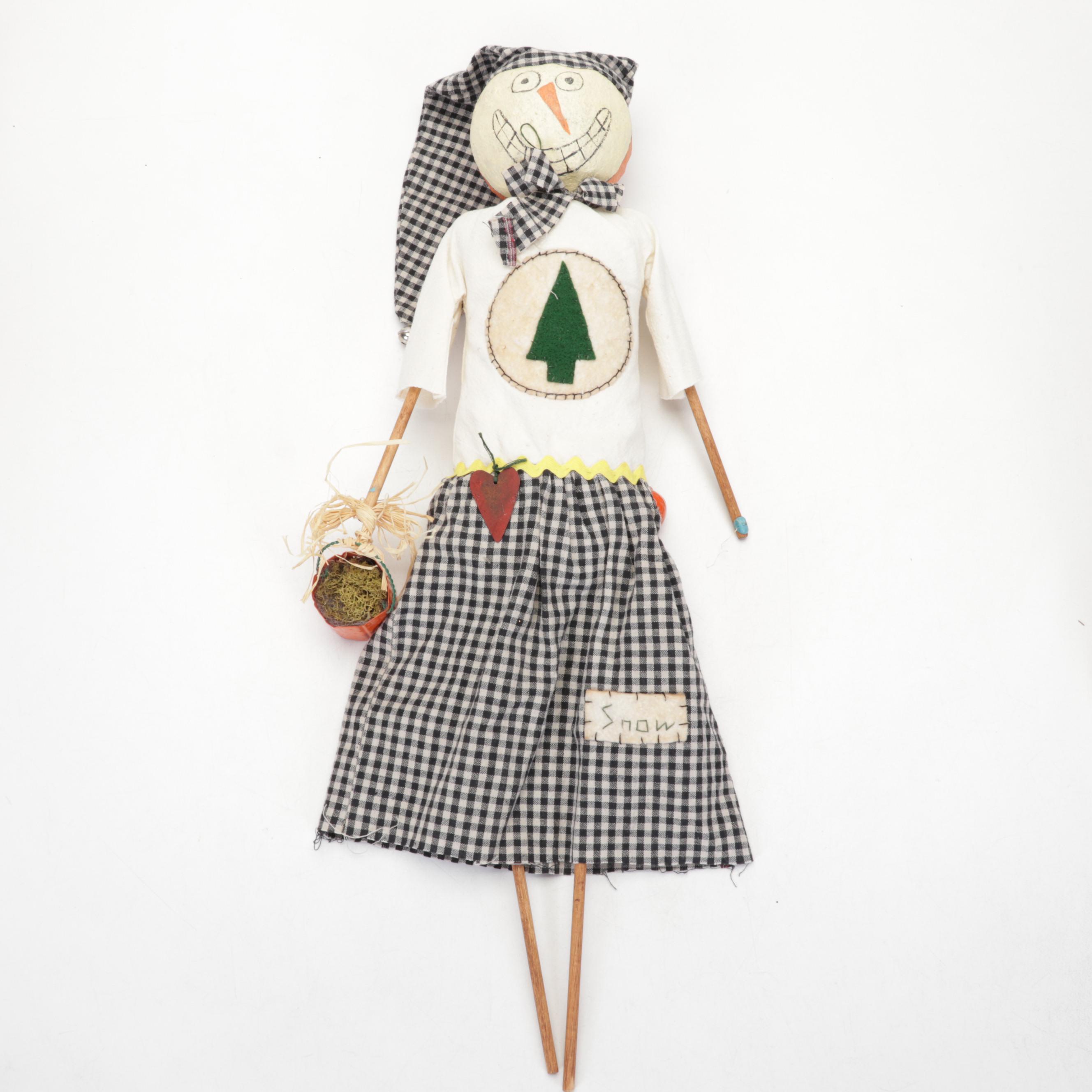 Margo Hubka with Other Dolls and Halloween Décor