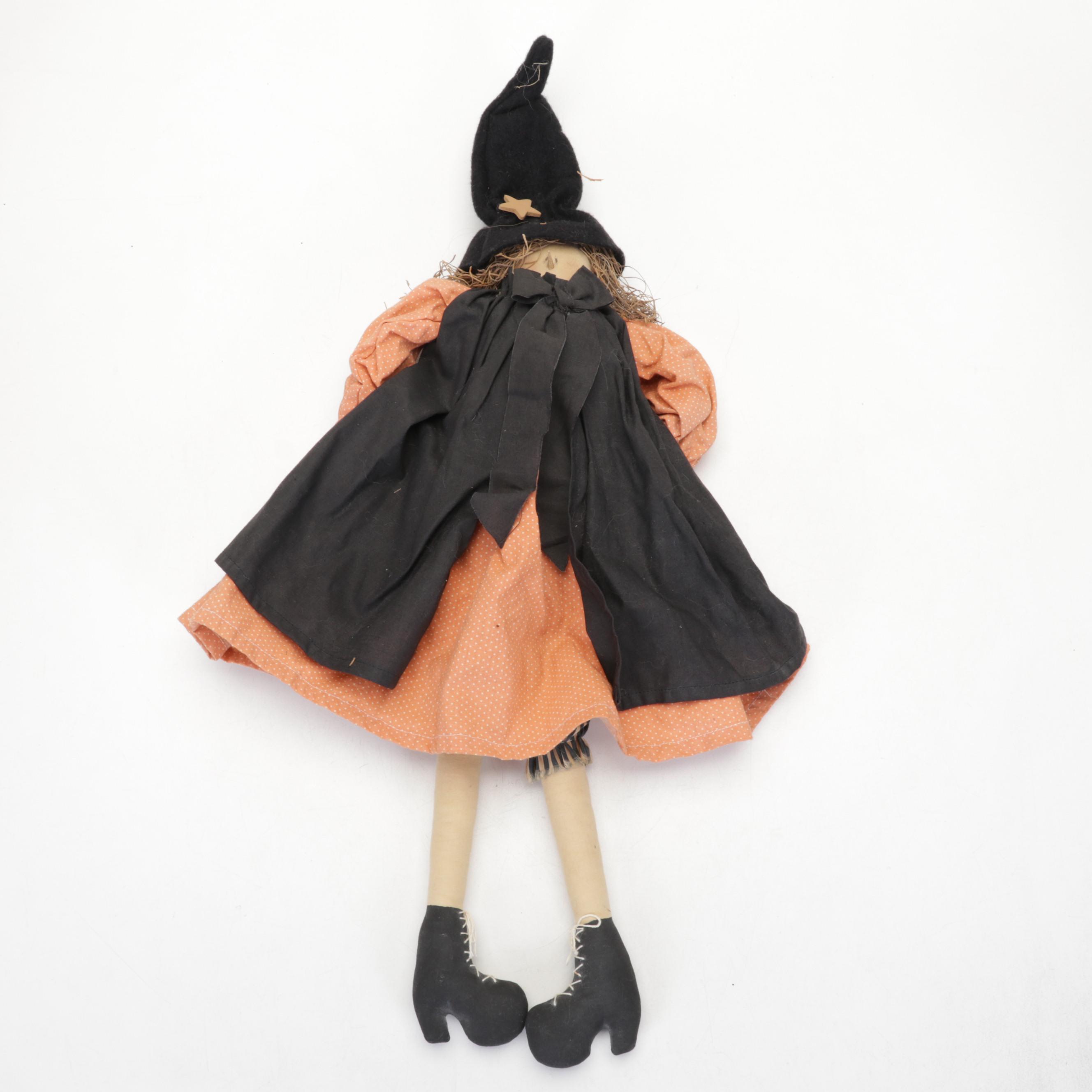 Margo Hubka with Other Dolls and Halloween Décor