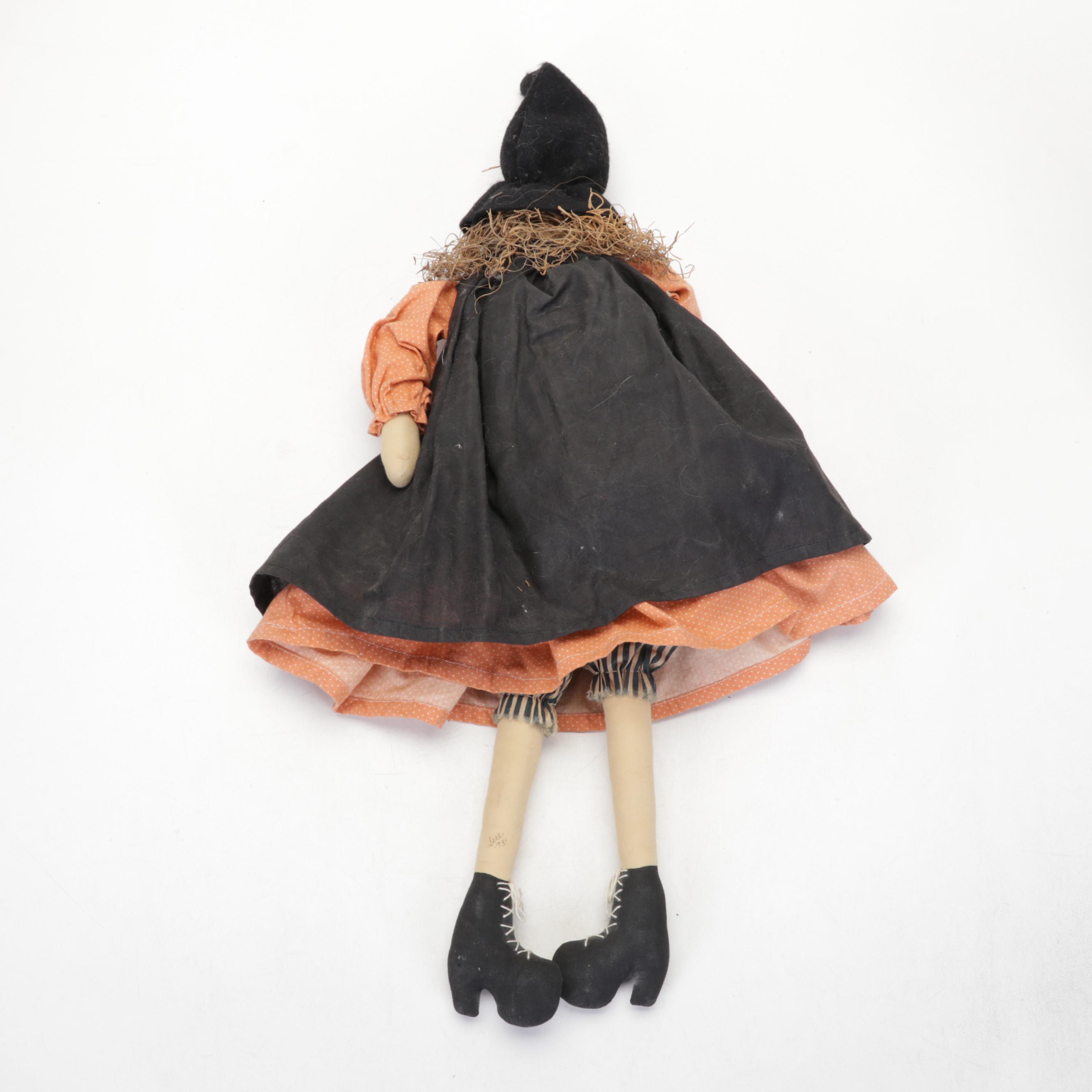 Margo Hubka with Other Dolls and Halloween Décor