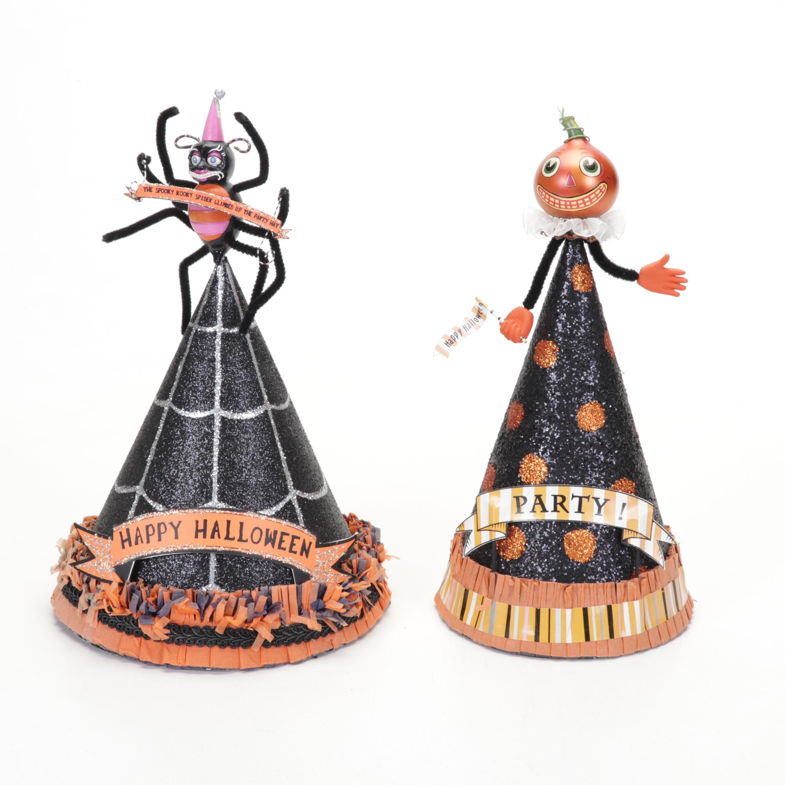 Margo Hubka with Other Dolls and Halloween Décor