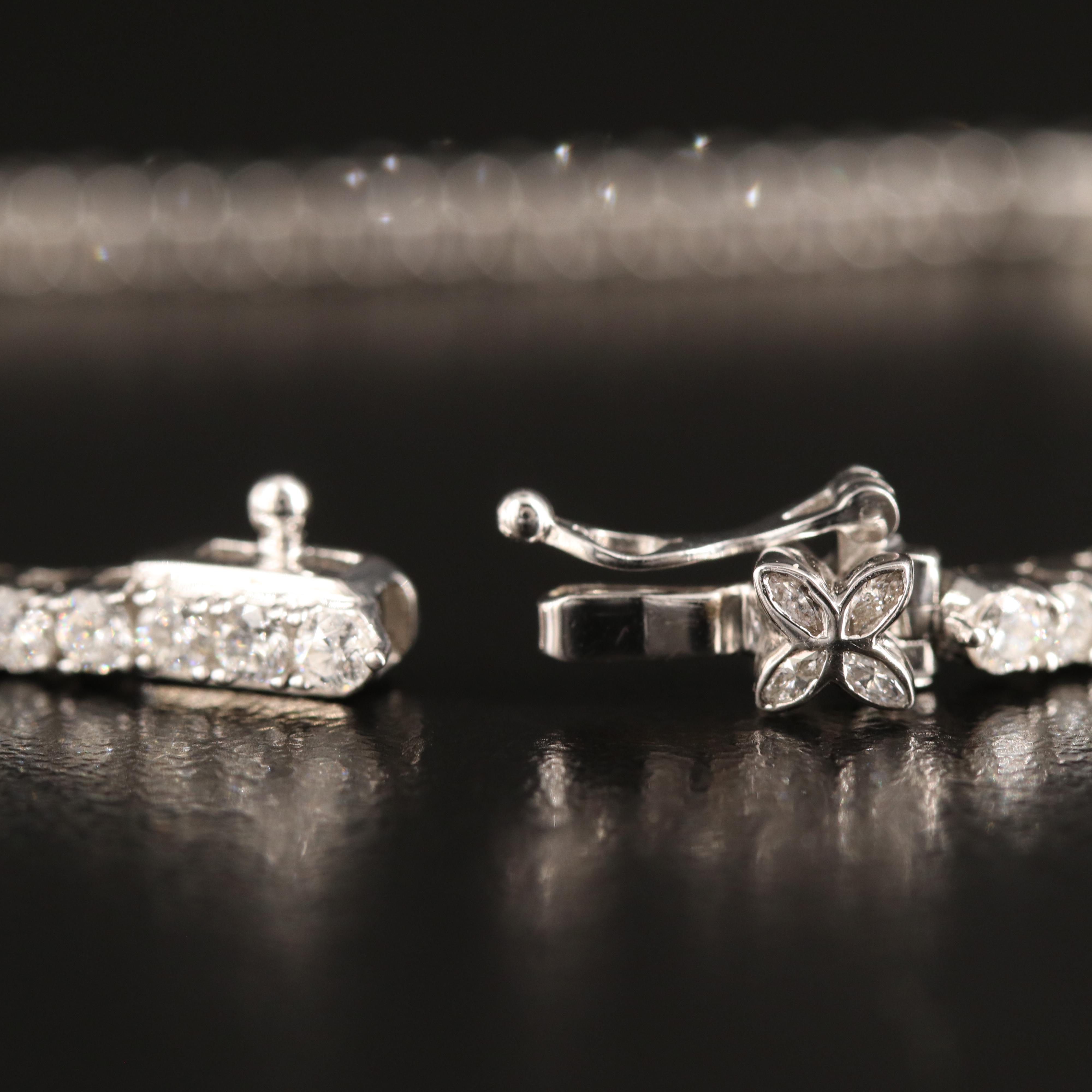 14K 3.00 CTW Lab Grown Diamond Line Bracelet with IGI Report