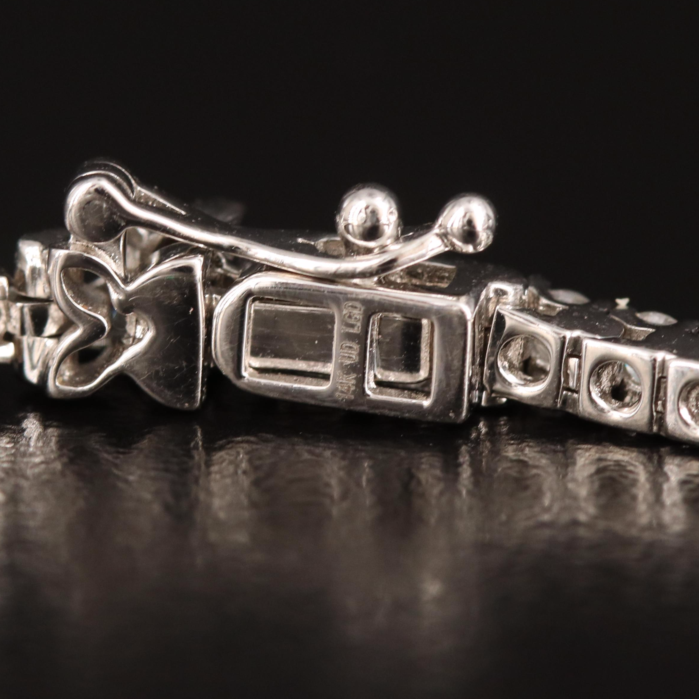 14K 3.00 CTW Lab Grown Diamond Line Bracelet with IGI Report