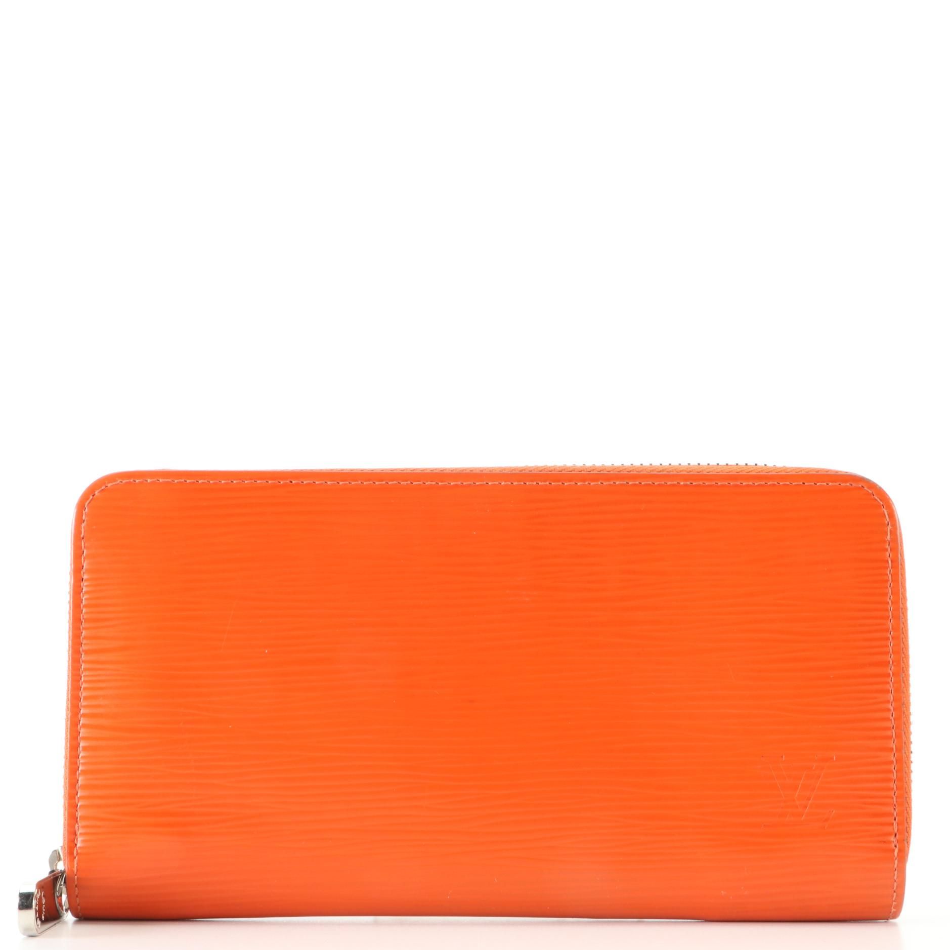 Louis Vuitton Zippy Wallet in Orange Epi Leather