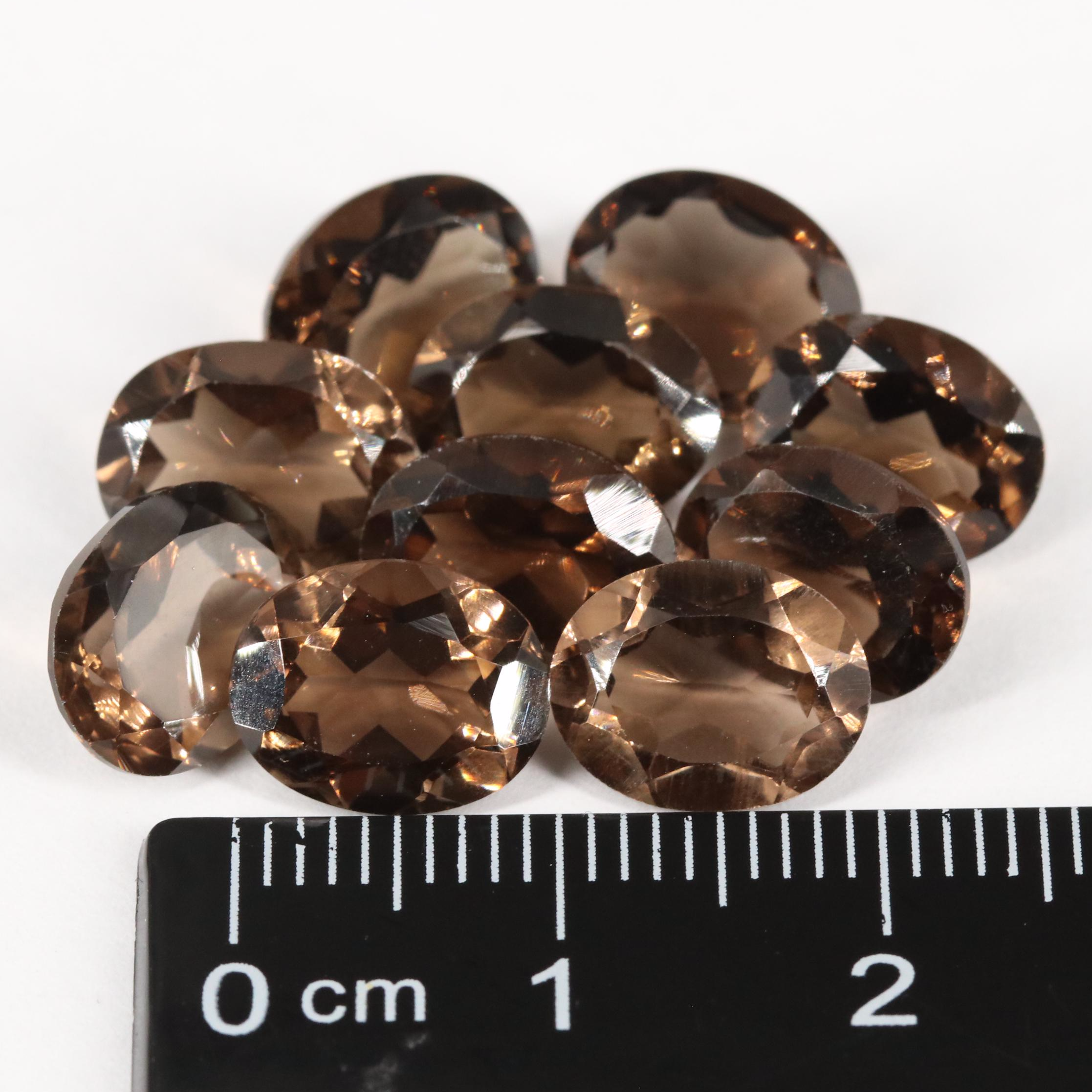 Loose 23.15 CTW Smoky Quartz Lot