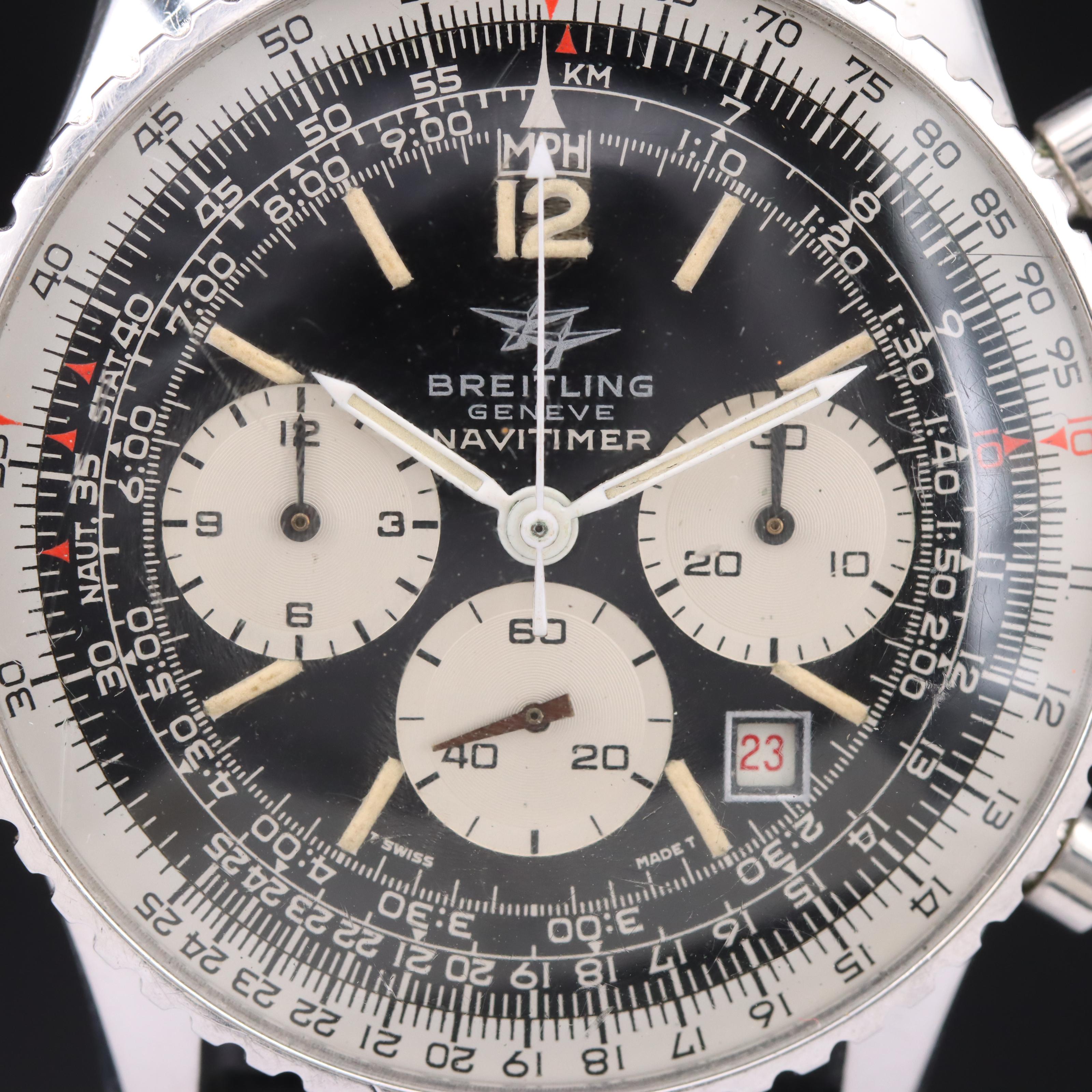 1973 Breitling Double Plane Logo Navitimer 7806 Watch