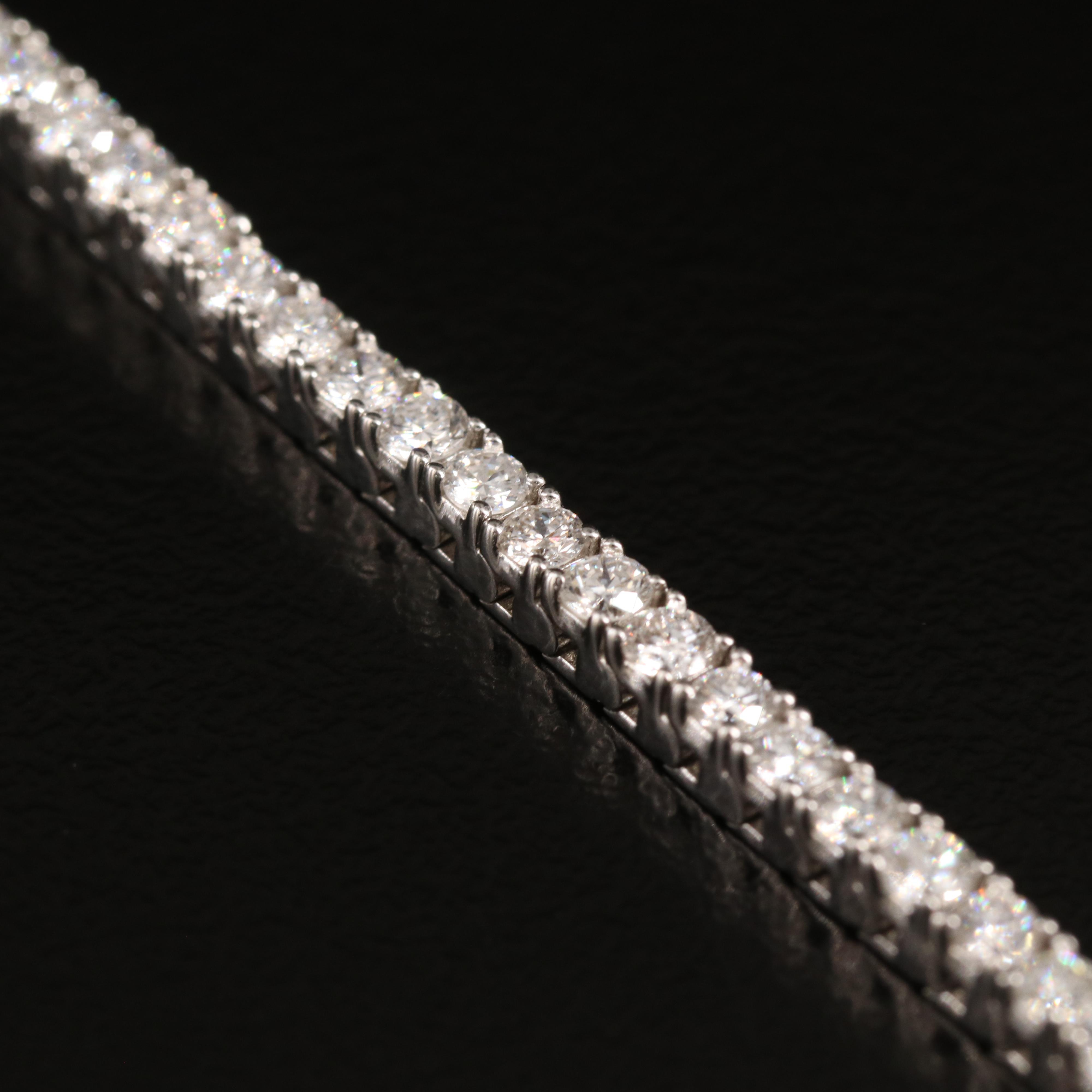 14K 3.00 CTW Lab Grown Diamond Line Bracelet with IGI Report