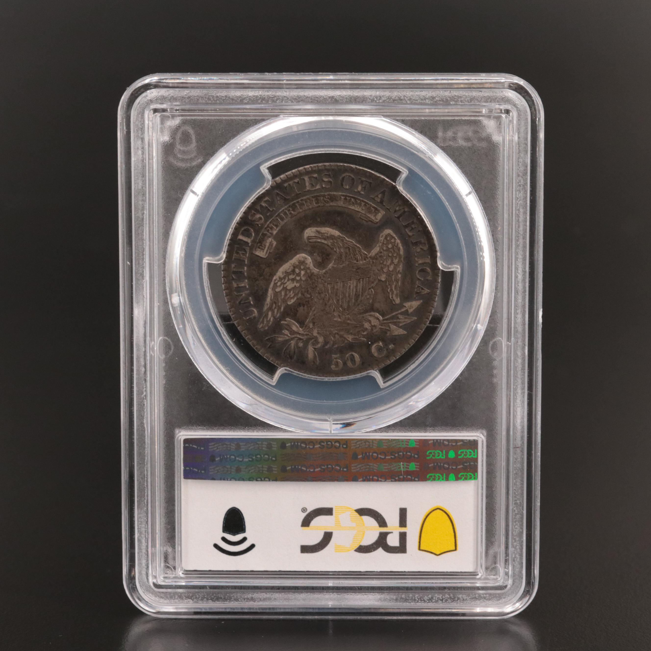 PCGS Graded XF40 1822 Capped Bust Silver Half Dollar